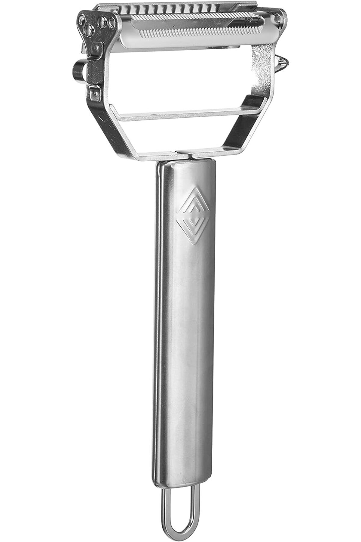 STOREMAX elizzashop Home Jumbo Boy Paslanmaz Çelik Soyacak - Turbo Jülyen Doğrayıcı - Çok Fonksiyonlu Mutfak