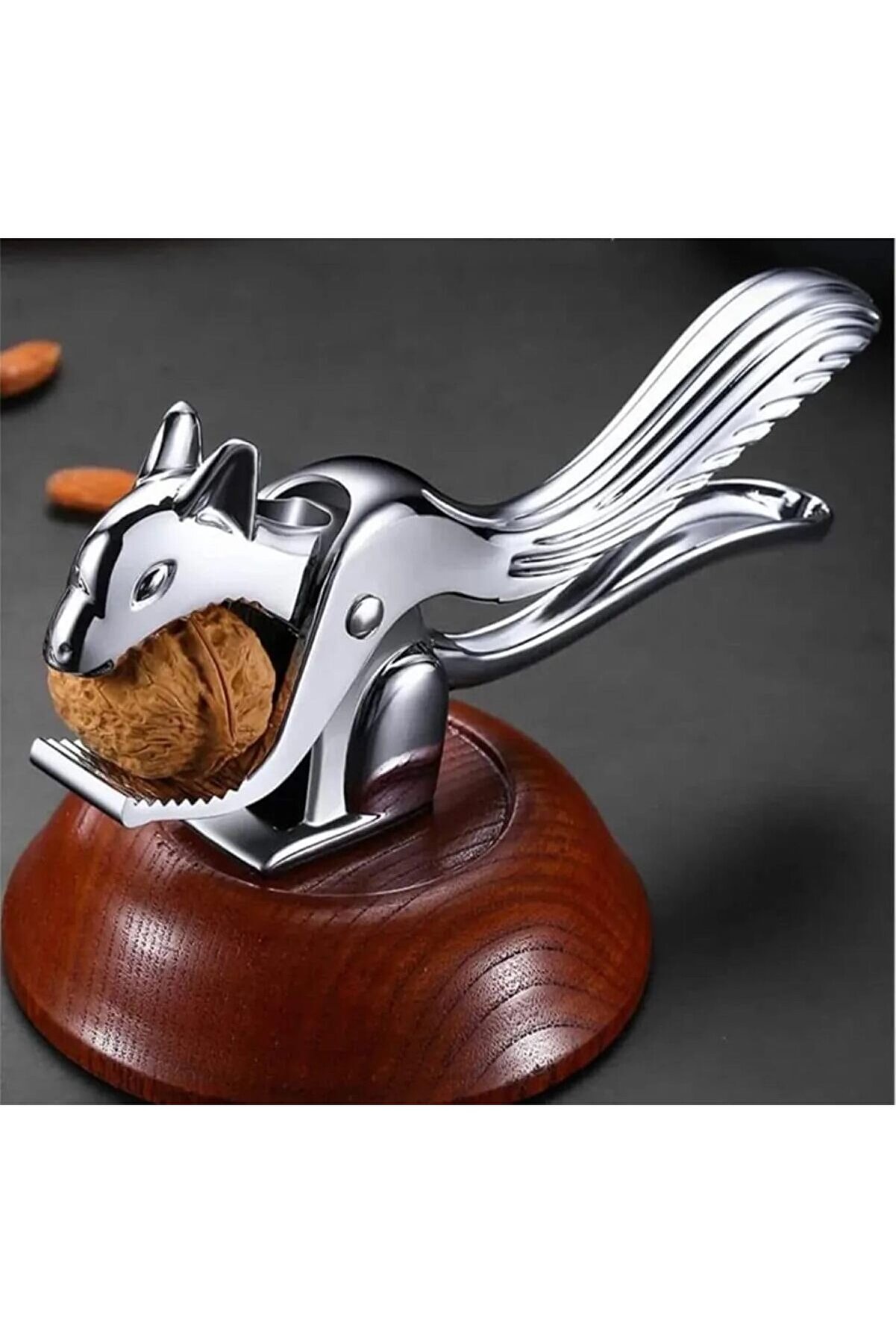 STOREMAX modashine Sincap Şekilli Metal Ceviz ve Fındık Kıracağı Ergonomik Kaymaz Tabanlı Dayanıklı Pratik Ku