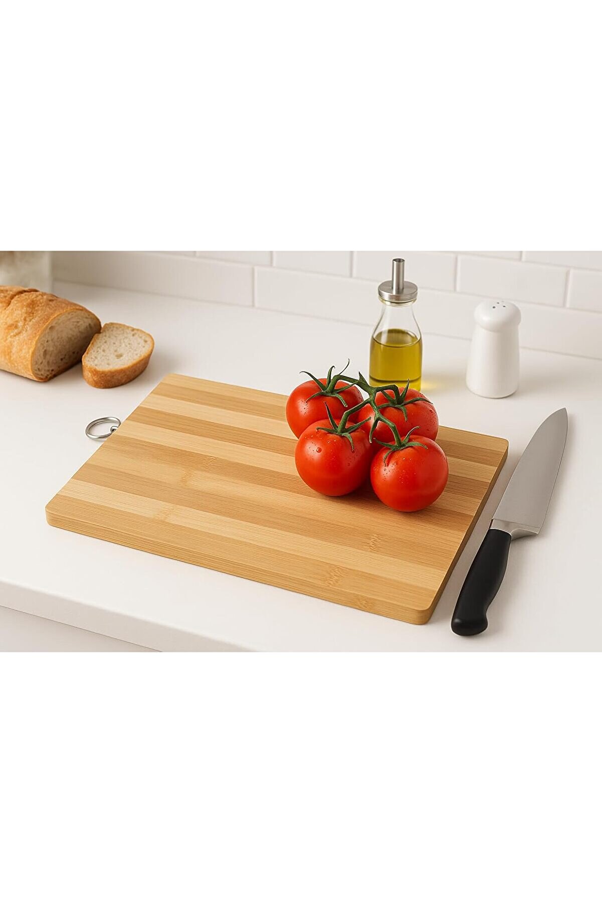 STOREMAX modashine Store Bambu Kesme Tahtası | 20x30 cm | , Dayanıklı, Çizilmez | Mutfak için İ