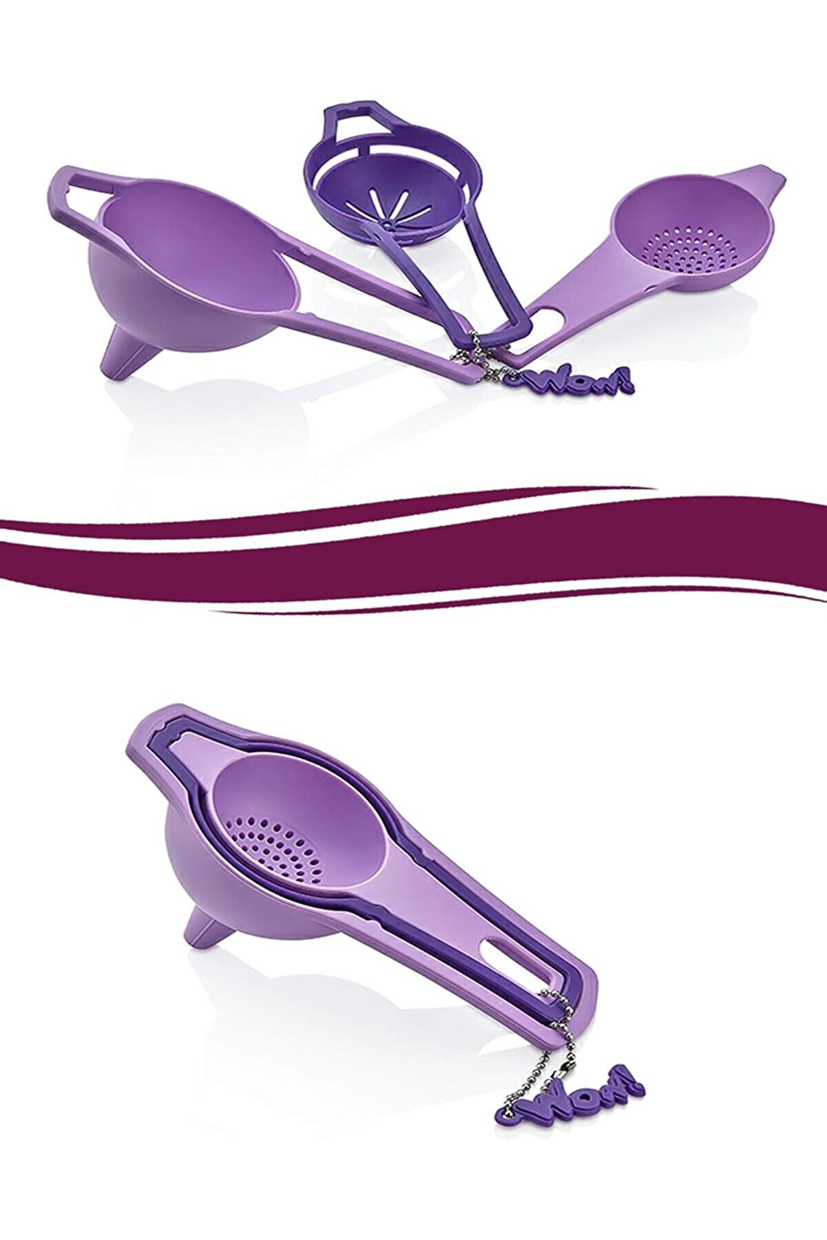 STOREMAX modashine J97YT1972 3'lü Pratik Süzgeç Huni Seti modascope 1014773