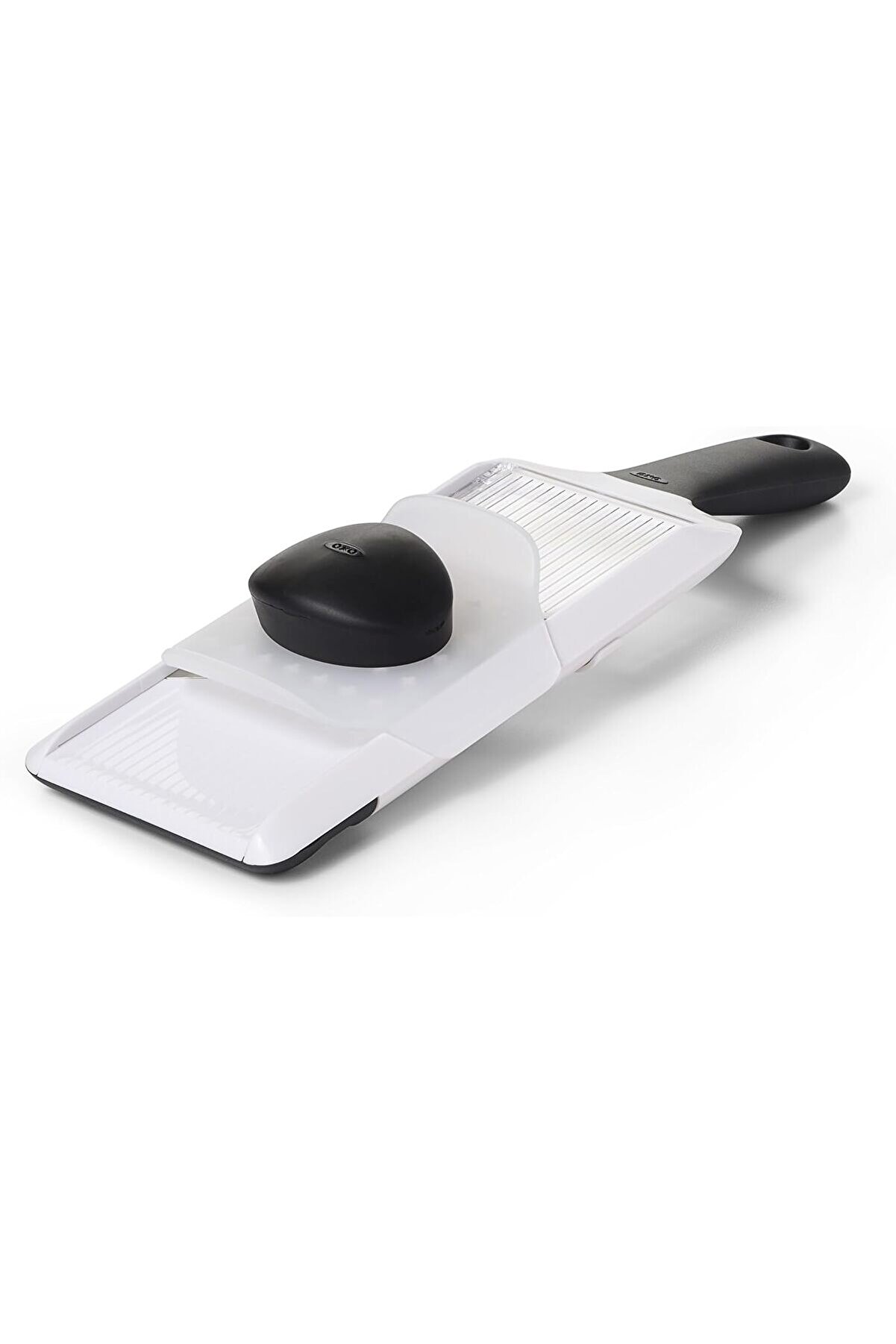 STOREMAX modashine - Good Grips Paslanmaz Çelik Bıçaklı Sebze Dilimleyicisi/El Dilimleyicisi, Beyaz modascope