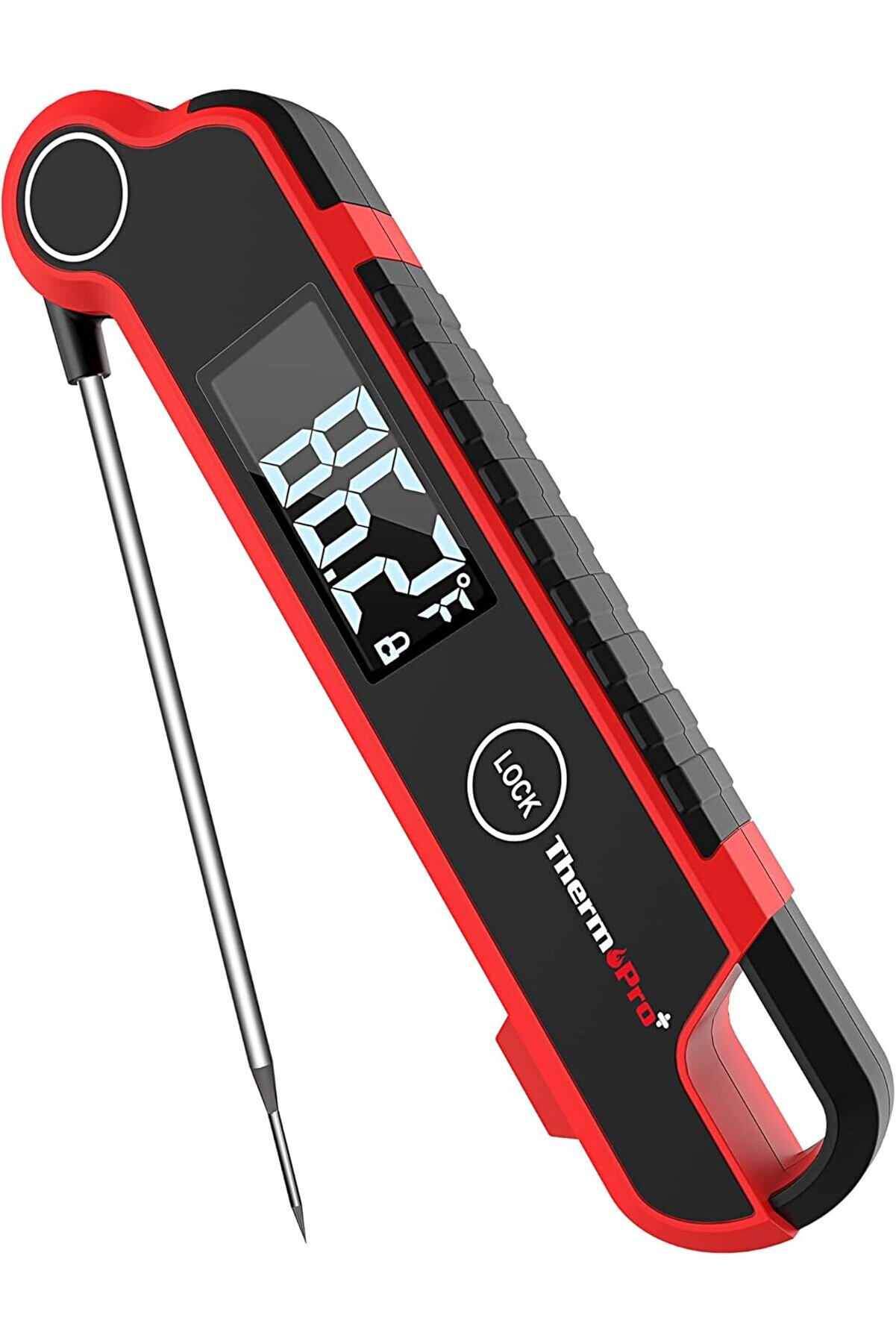 STOREMAX shopverse TP620 Anında Okunan Et Termometresi,, Büyük Otomatik Dönen LCD Ekranlı Pişirme Termometres