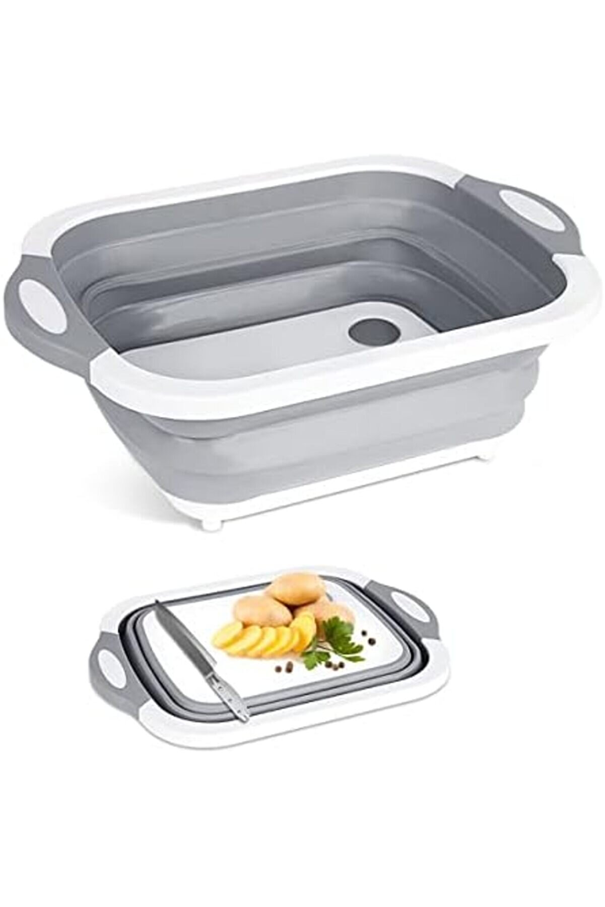 Modashi̇ne Katlanabi̇li̇r S&uuml;zge&ccedil;li̇ Kesme Doğrama Tahtası Badya Leğen Modascope 1014773