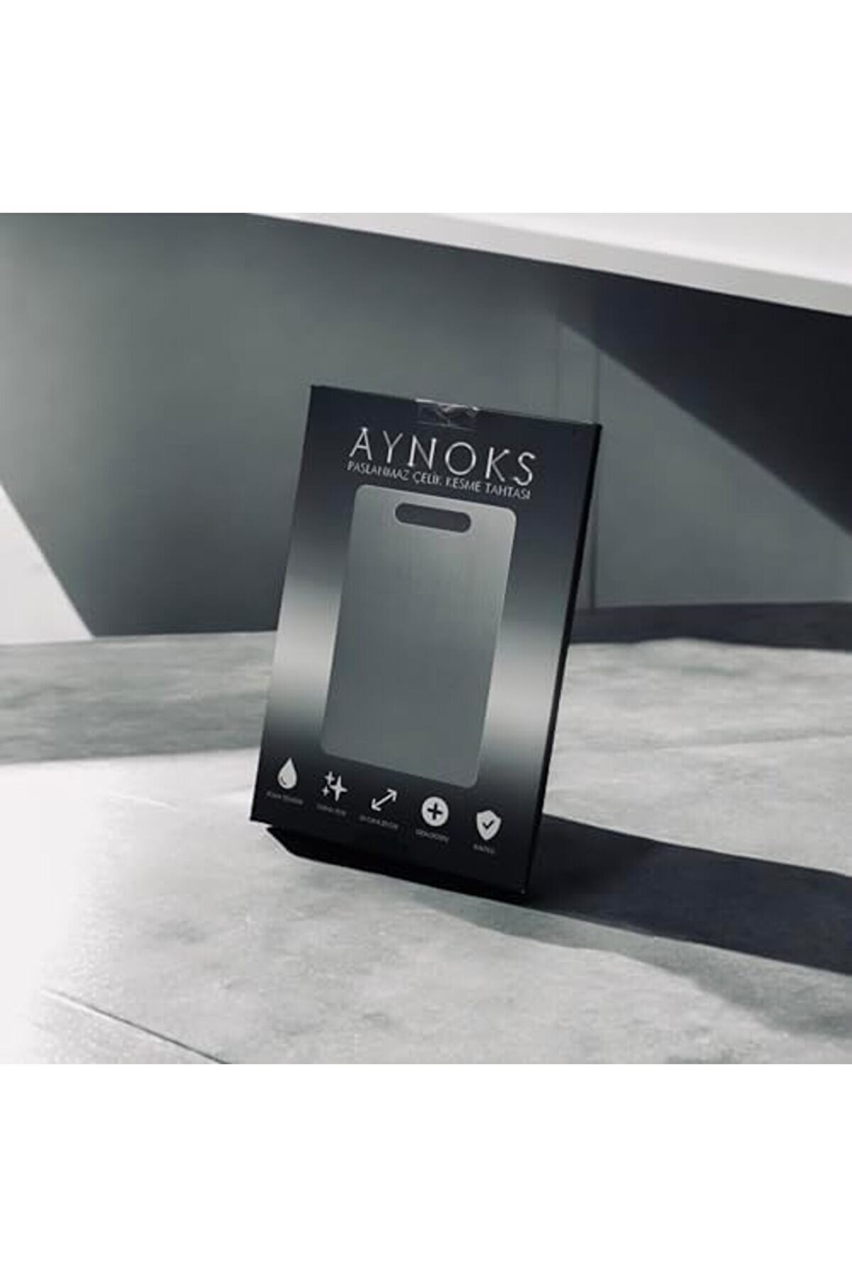 Modashi̇ne 304 Kali̇te Çeli̇k Kesme Tahtası, Bulaşık Maki̇nesi̇nde Yıkanabi̇li̇r, Mutfak İçi̇n Metal Doğrama