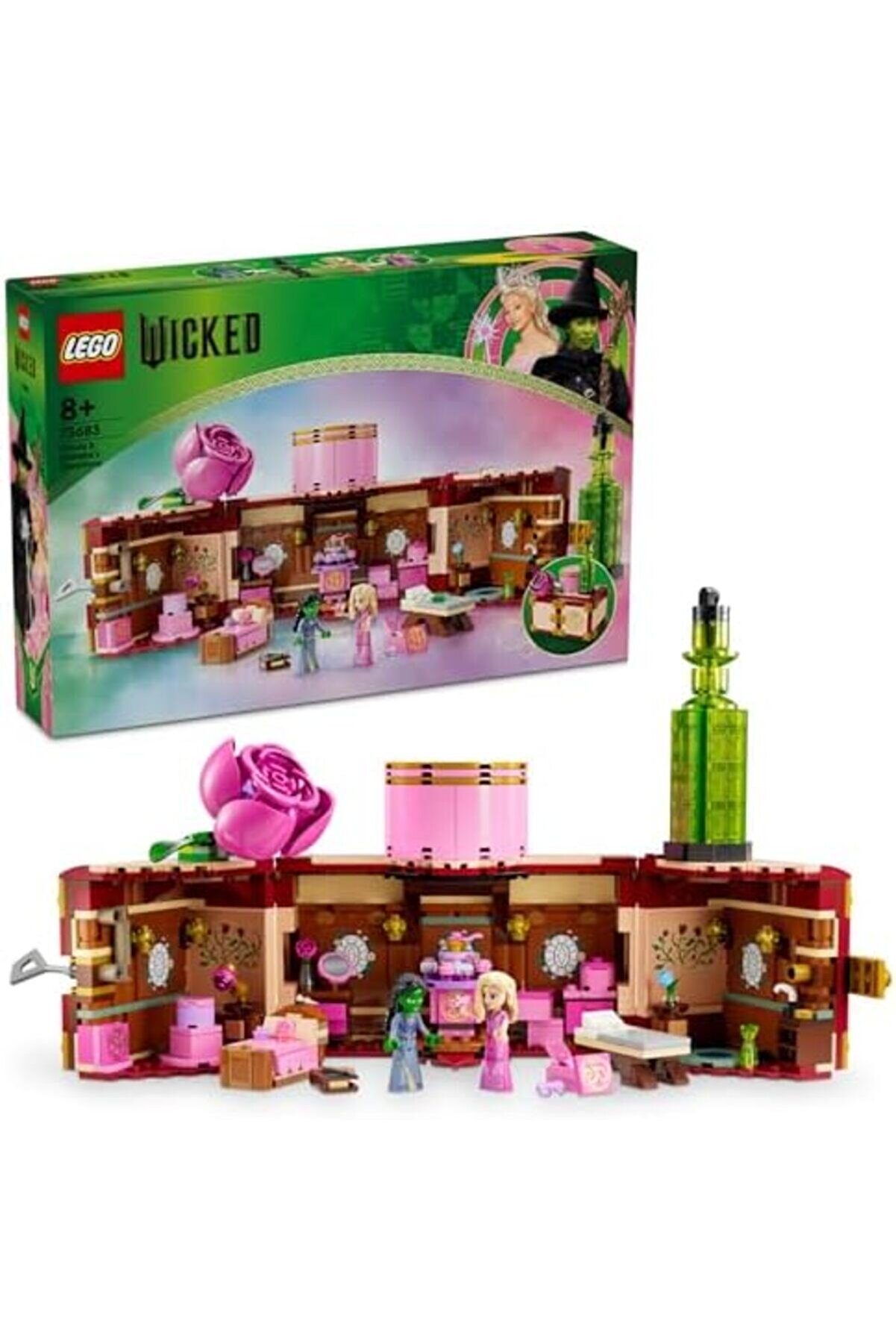 Modashi̇ne Wi̇cked Gli̇nda Ve Elphaba&rsquo;nın Yurdu 75683-8 Yaş Ve &Uuml;zeri̇ &Ccedil;ocuklar İ&ccedil;i̇n 2 Mi̇ni̇ Bebek İ&ccedil;eren