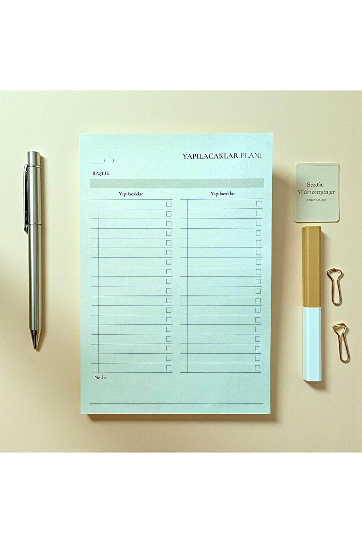 STOREMAX mrtshoppng Tanıtım Tarihsiz Masaüstü Planlayıcı Set, 10 Farklı Planlama, 80 Yaprak (Yapılacaklar ) m