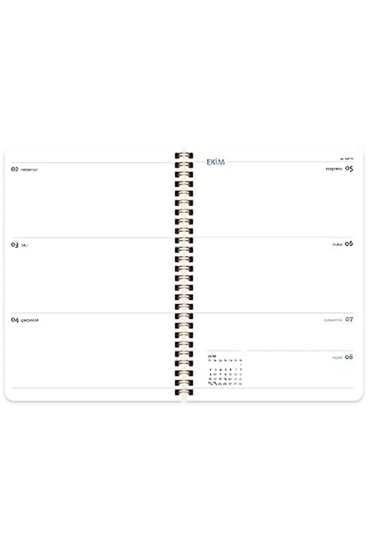Modashi̇ne A5 (15 * 21) Spi̇ralli̇ Akademi̇k Ajanda - Çi̇çek Modascope 1014773