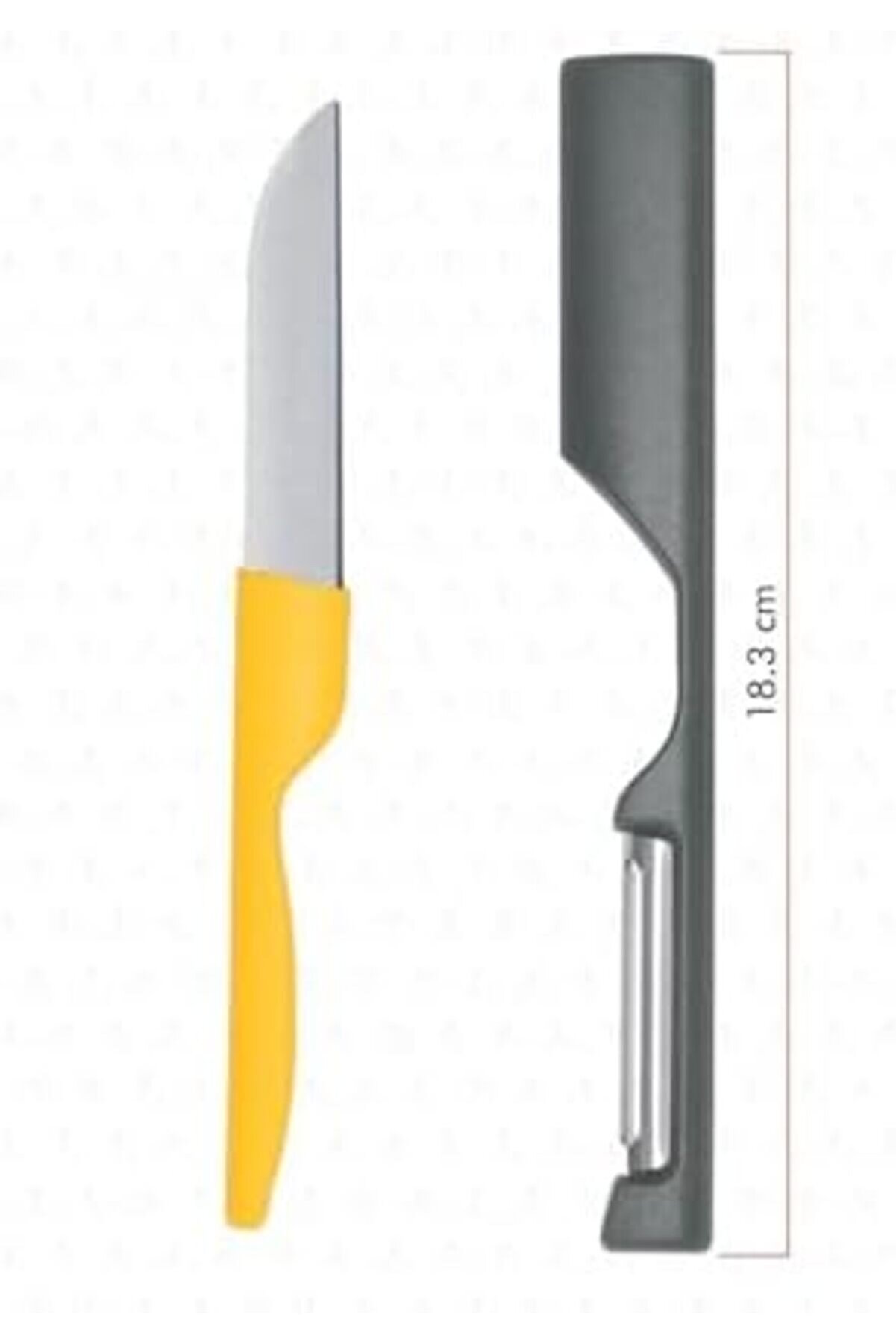 Modashi̇ne Delos 2 In 1 Paslanmaz Çeli̇k Bıçak Ve Soyacak Seti̇ Turuncu Vlt1426 Modascope 1014773