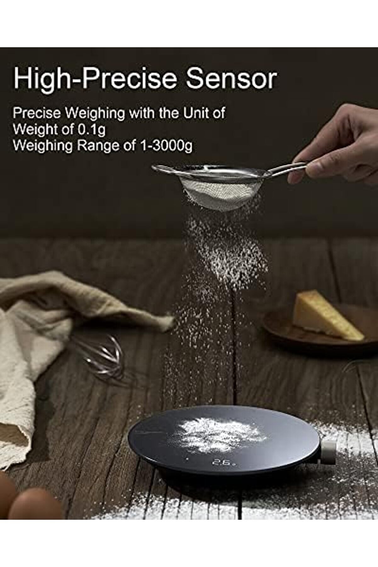 Modashi̇ne Akıllı Gıda Tartısı, Mutfak Tartısı, Ağırlık Gramları Ve Oz, Kahve Tartısı, 0,1 G Yüksek H