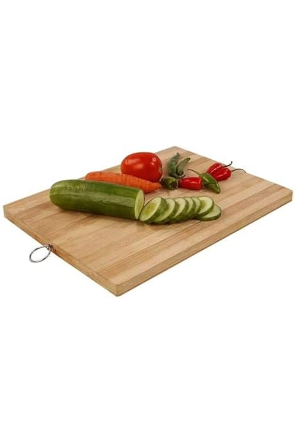 Modashi̇ne Askılı Bambu Kesme Tahtası, Çok Amaçlı Doğrama Tahtası, Et, Balık, Ekmek, Sebze İçi̇n Ahşap