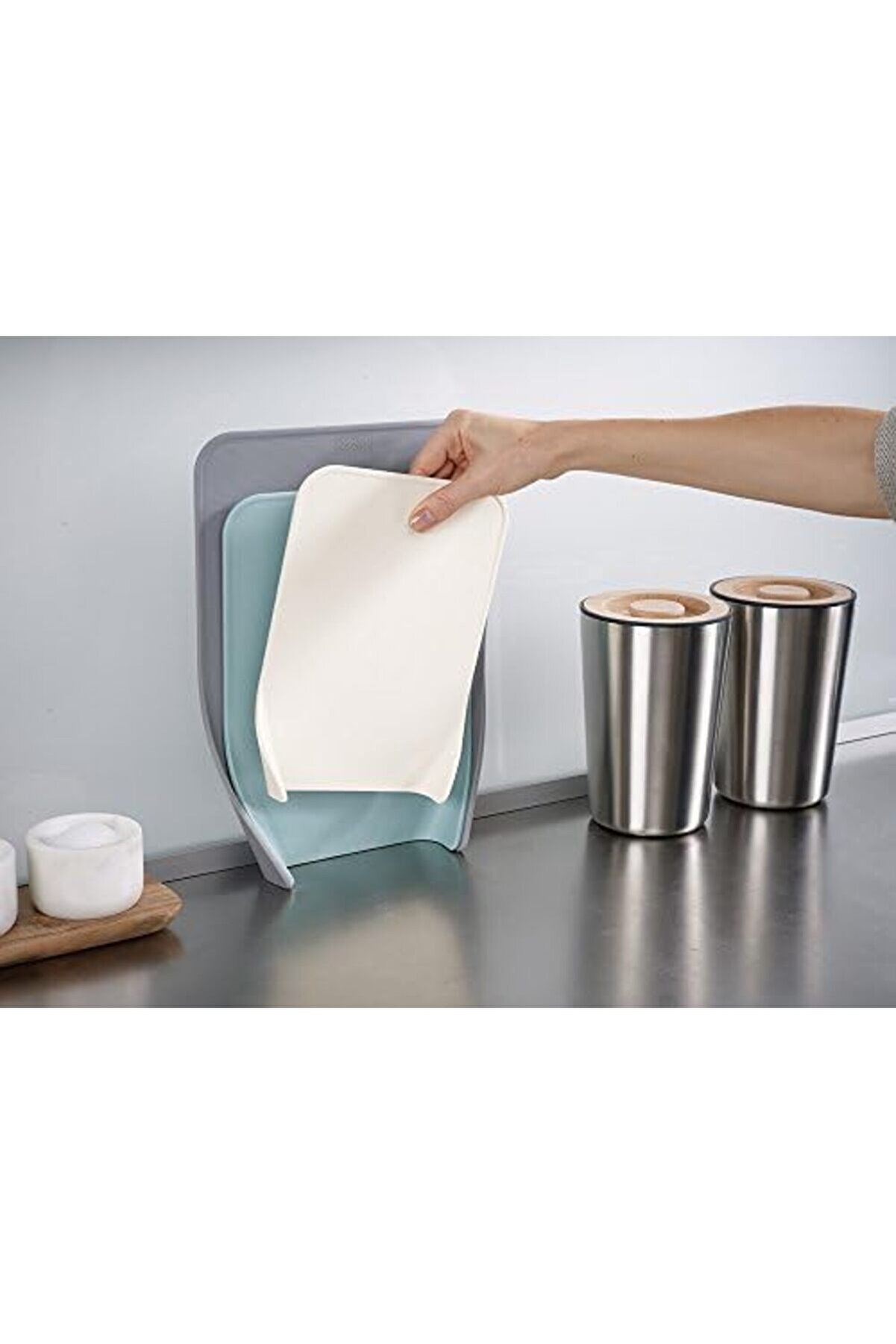 Modashi̇ne Nest Chop 3 Parçalı Kesme Tahtası Seti̇, Opal 60122, 5.7 X 25.5 X 34.299999999999997 Cm Mod