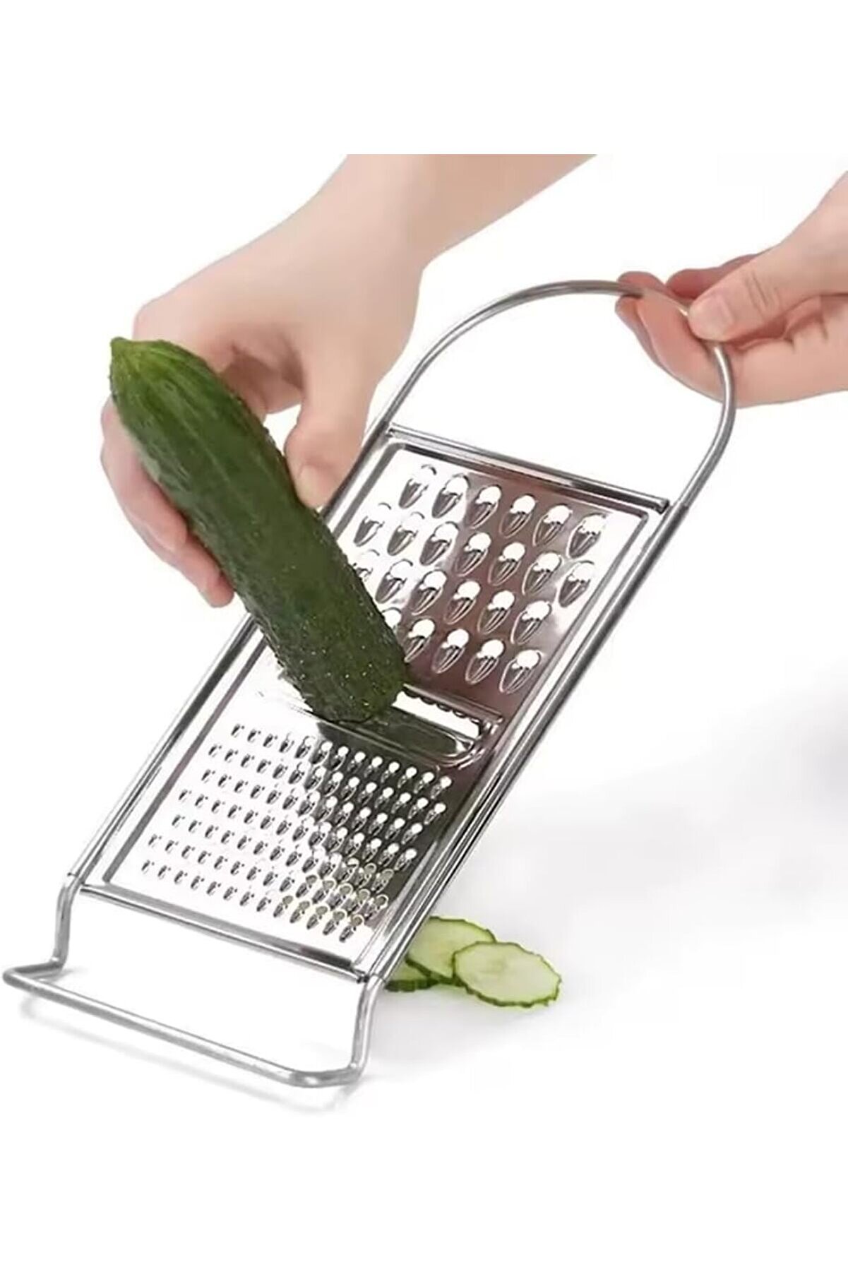 STOREMAX modashine Rende Paslanmaz Çelik Çok Amaçlı ve Dayanıklı Tasarım Sebze Peynir ve Meyve Rendesi Ergono