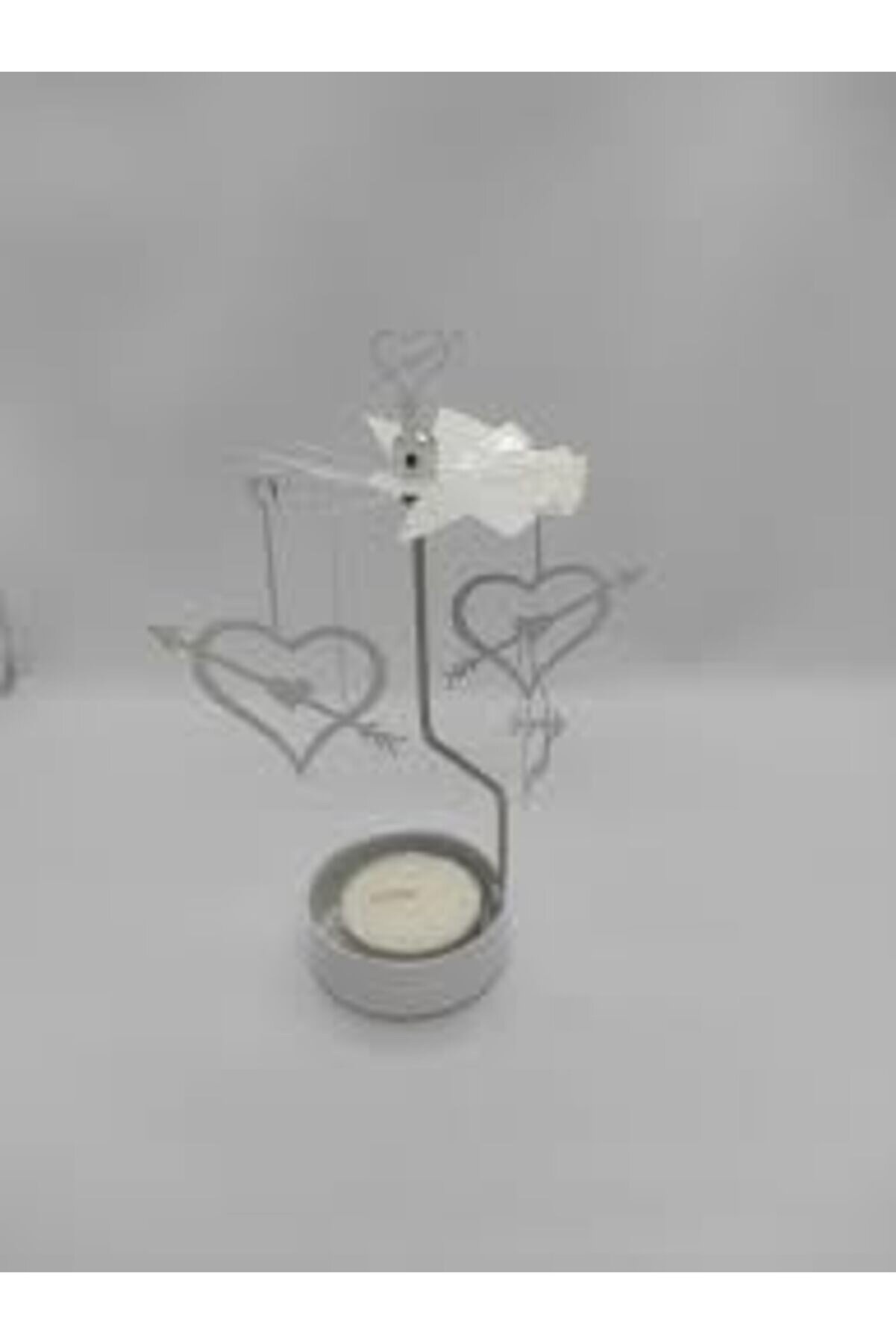 STOREMAX İLE DÖNEN KALP MODEL MUMLUK SETİ (BEYAZ) 1014773