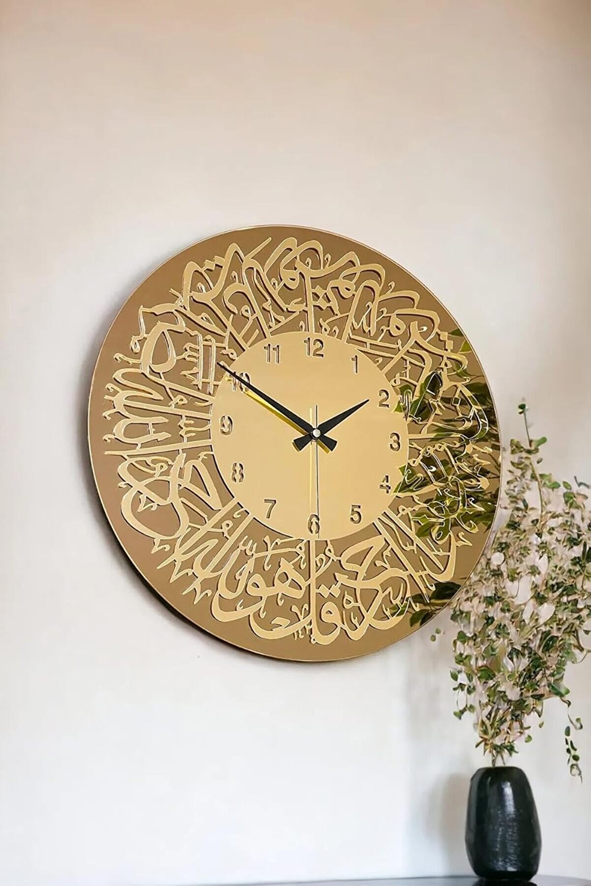 STOREMAX 46 cm Gerçek Ayna Pleksi Rakam Dekoratif Duvar Saati 1014773