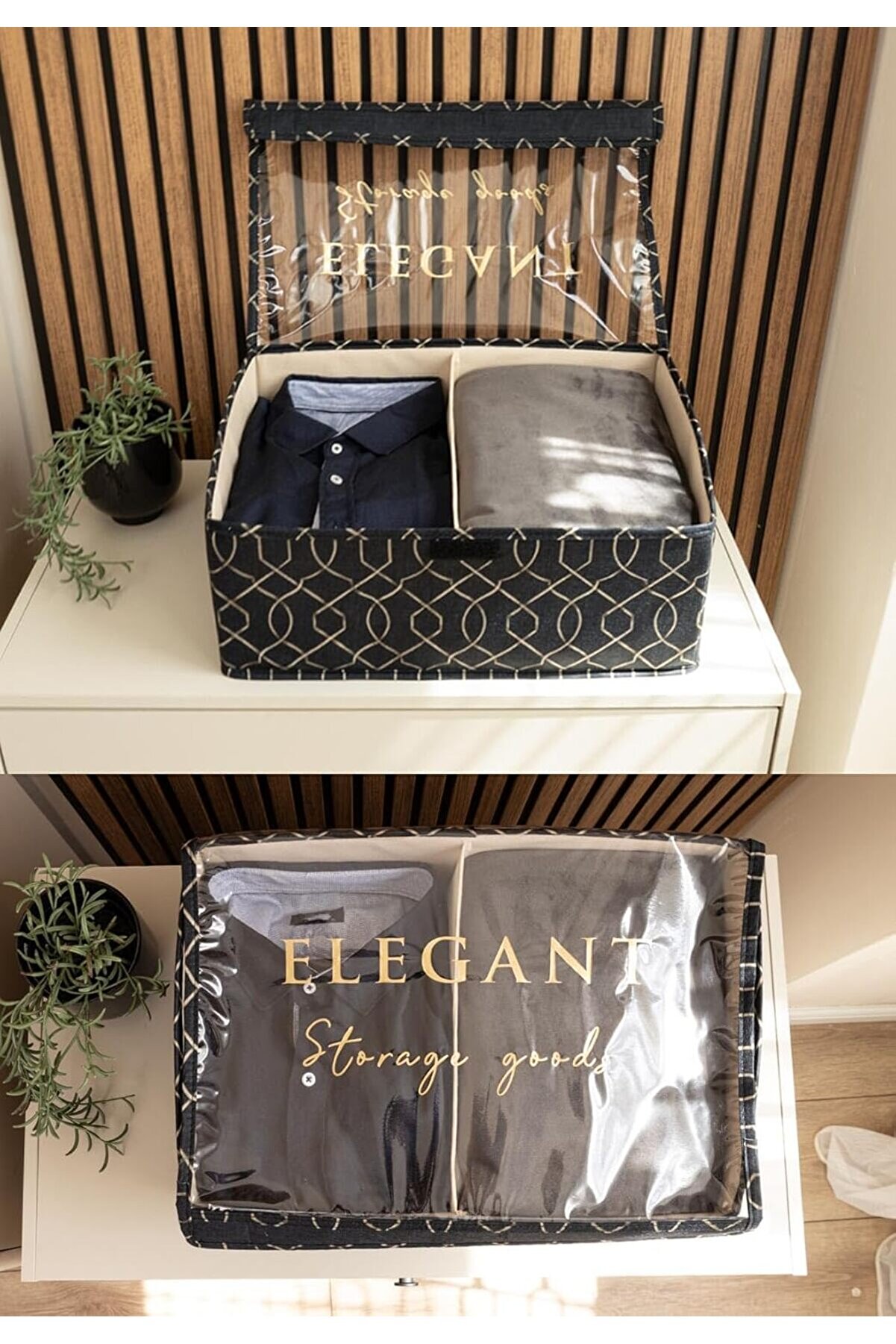 STOREMAX Kapısı Pvc Kapaklı Çok Amaçlı Saklama Kutusu Hurç (Maxi Boy 41x28x18) 1014773