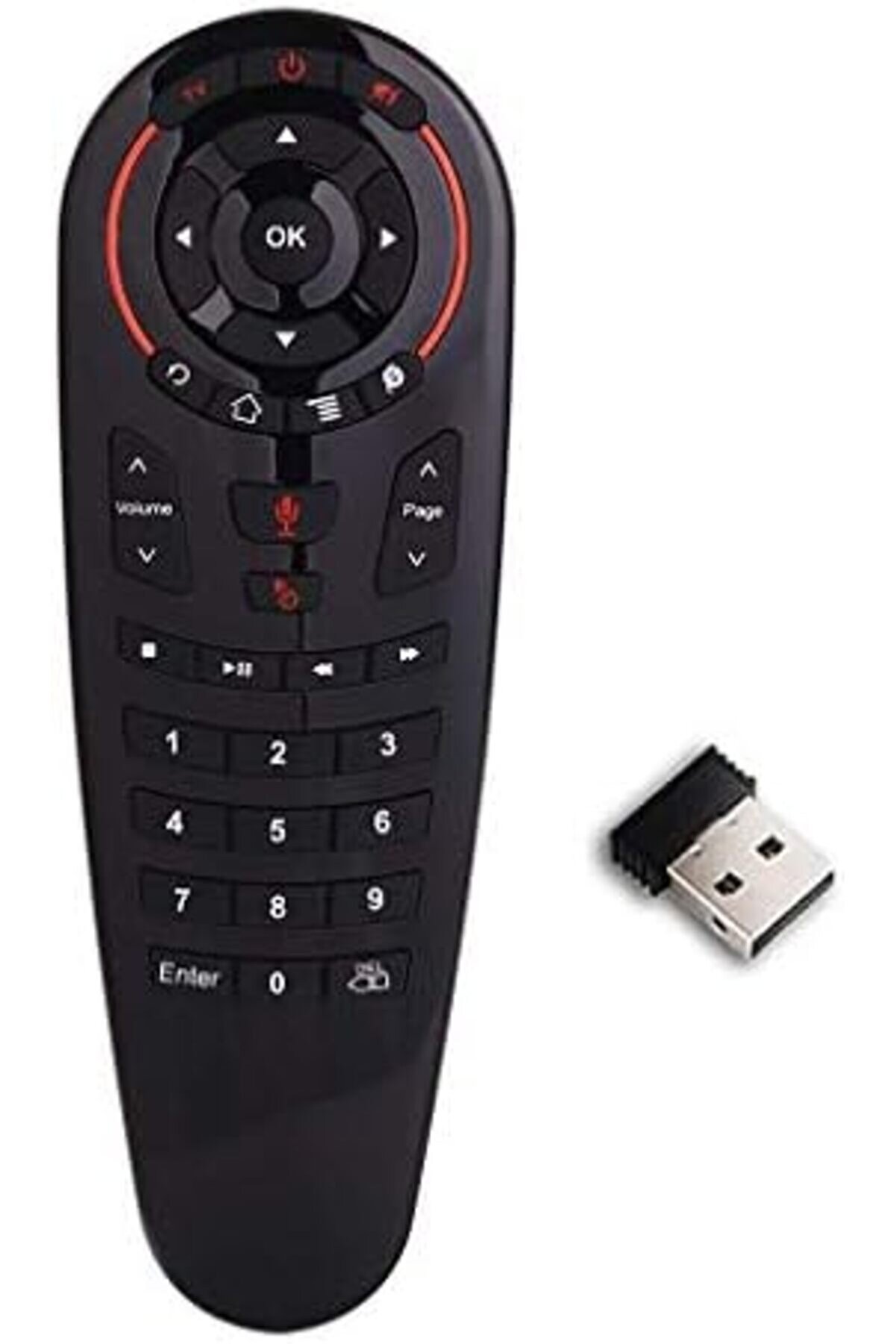Modashi̇ne Remote Control, G30 Voi̇ce Remote Control 2.4G Ai̇r Mouse Ir Learni̇ng Gyro Sensi̇ng Remote Mo