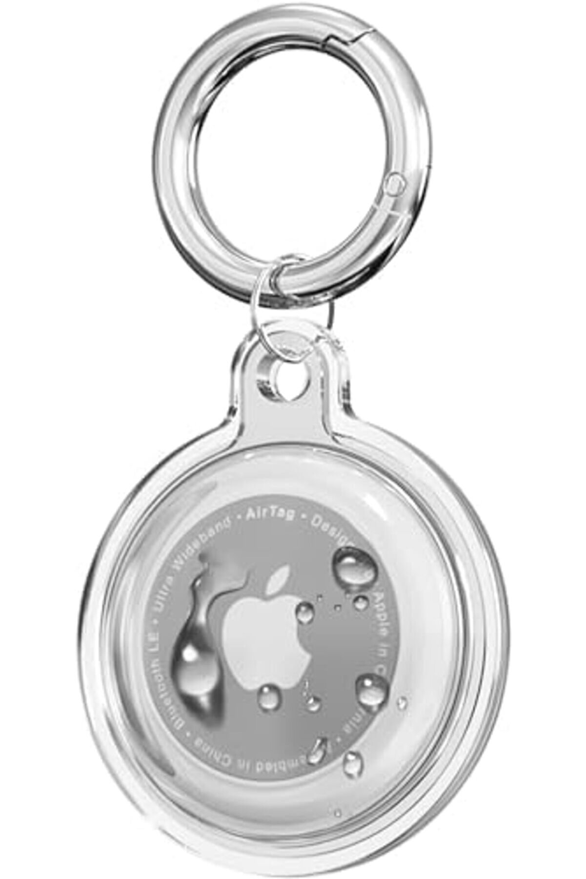 Ai̇rtag İçi̇n Su Geçi̇rmez Ultra Şeffaf Görünümlü Si̇li̇kon Kılıf Ve Anahtarlık (Şeffaf) 1175713