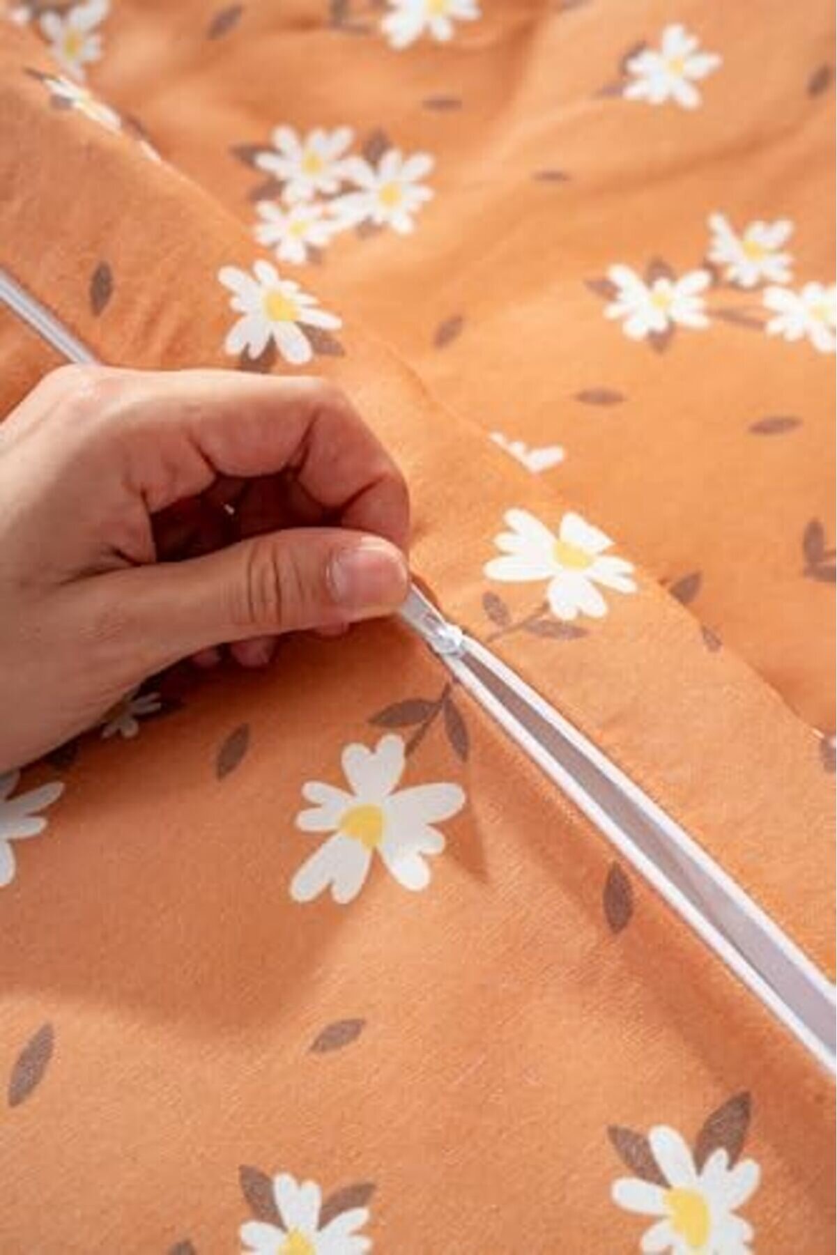 Tarçın Çi̇çekli̇ Çi̇ft Ki̇şi̇li̇k Nevresi̇m Takımı Pamuklu 1014773