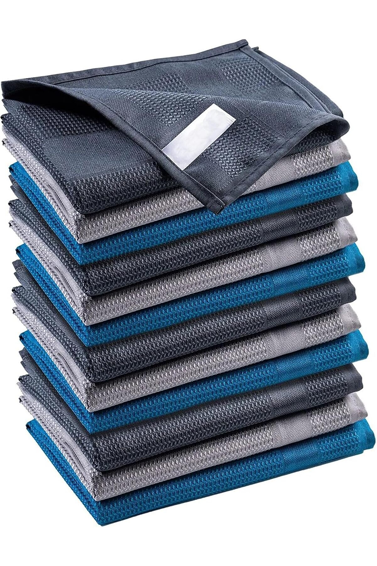 STOREMAX Mikrofiber Temizlik Bezi, 3 lü Set, Gri-Beyaz-Mavi Renk 1014773