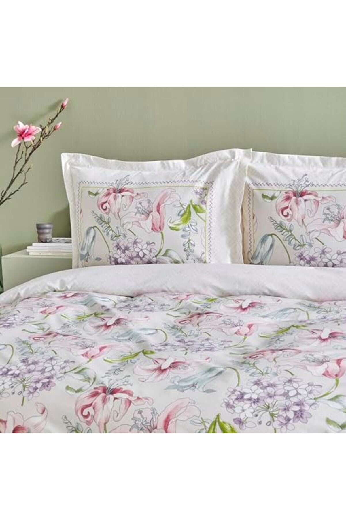 Melosa Pembe%100 Pamuk Tek Ki̇şi̇li̇k Nevresi̇m Takımı 1014773