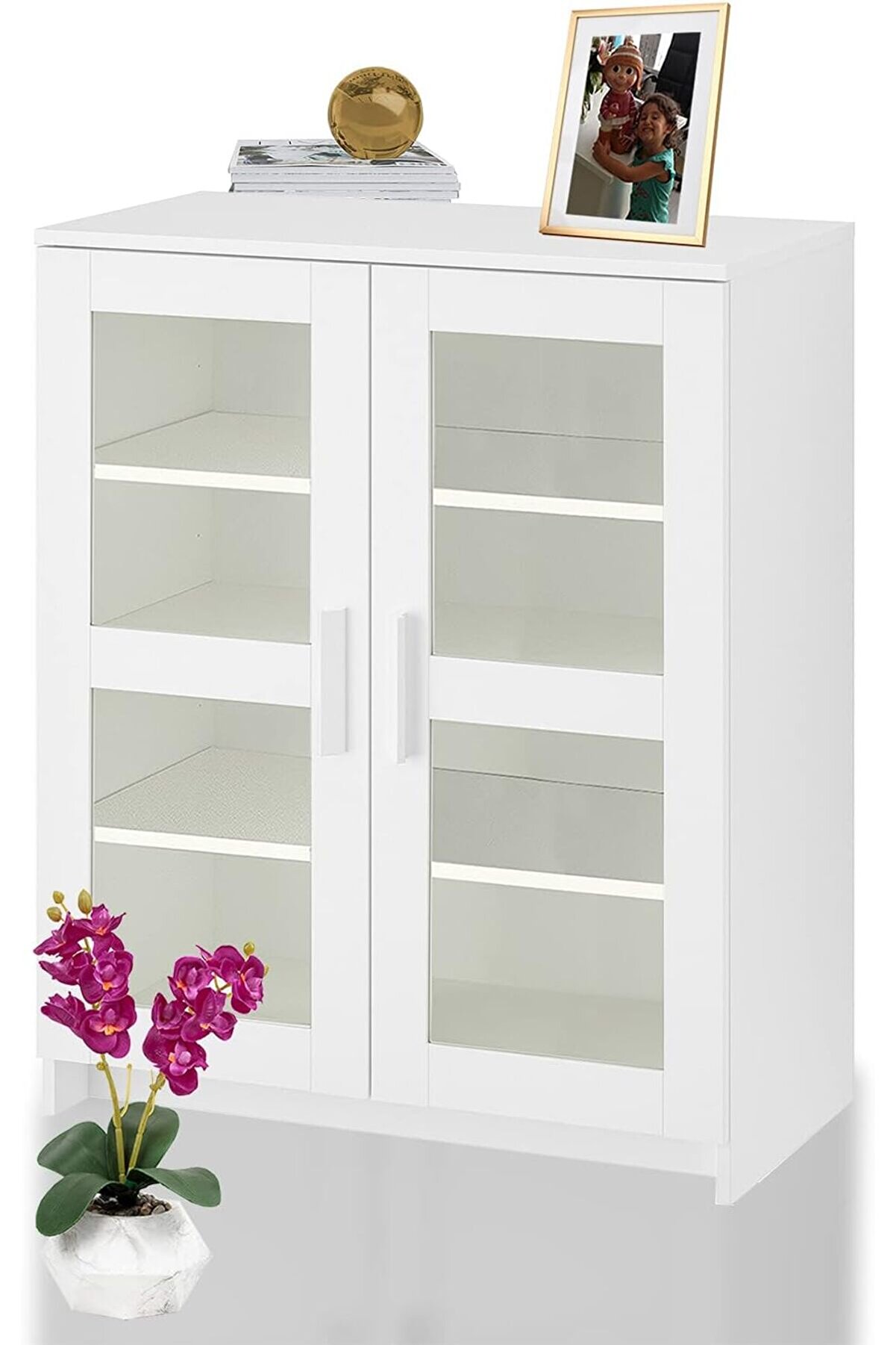 STOREMAX KNS-104-C-BEYAZ 2 CAM KAPAKLI KONSOL 1014773