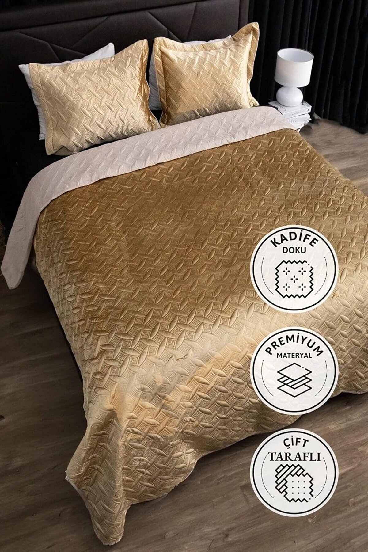 STOREMAX Kadife Çift Kişilik Yatak Örtüsü ( ) 1014773
