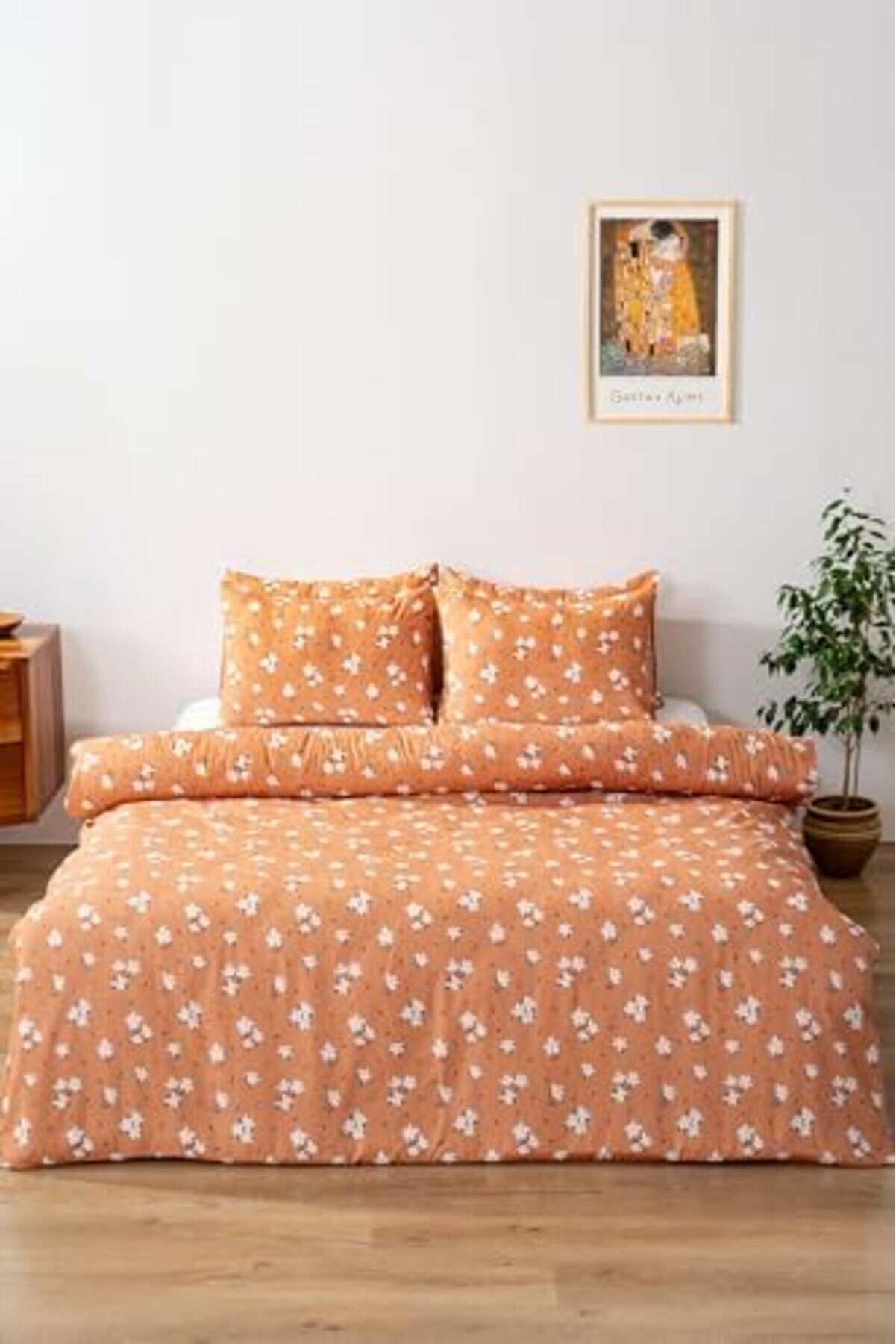 Tarçın Çi̇çekli̇ Çi̇ft Ki̇şi̇li̇k Nevresi̇m Takımı Pamuklu 1014773