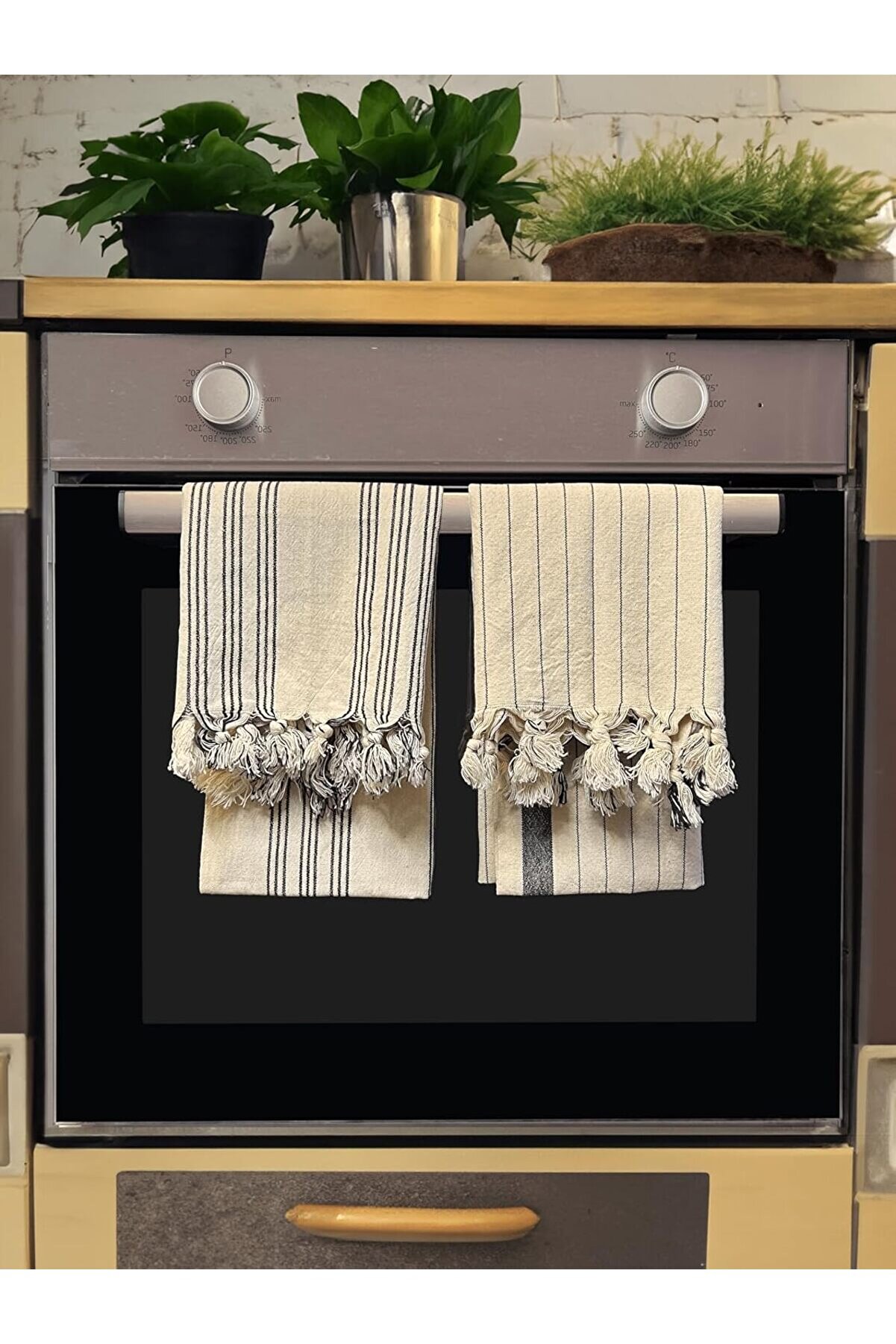 STOREMAX 2'li Mutfak Kurulama Bezi%100 Pamuk Kara Tezgah Peşkir 50x90 Cm 1014773