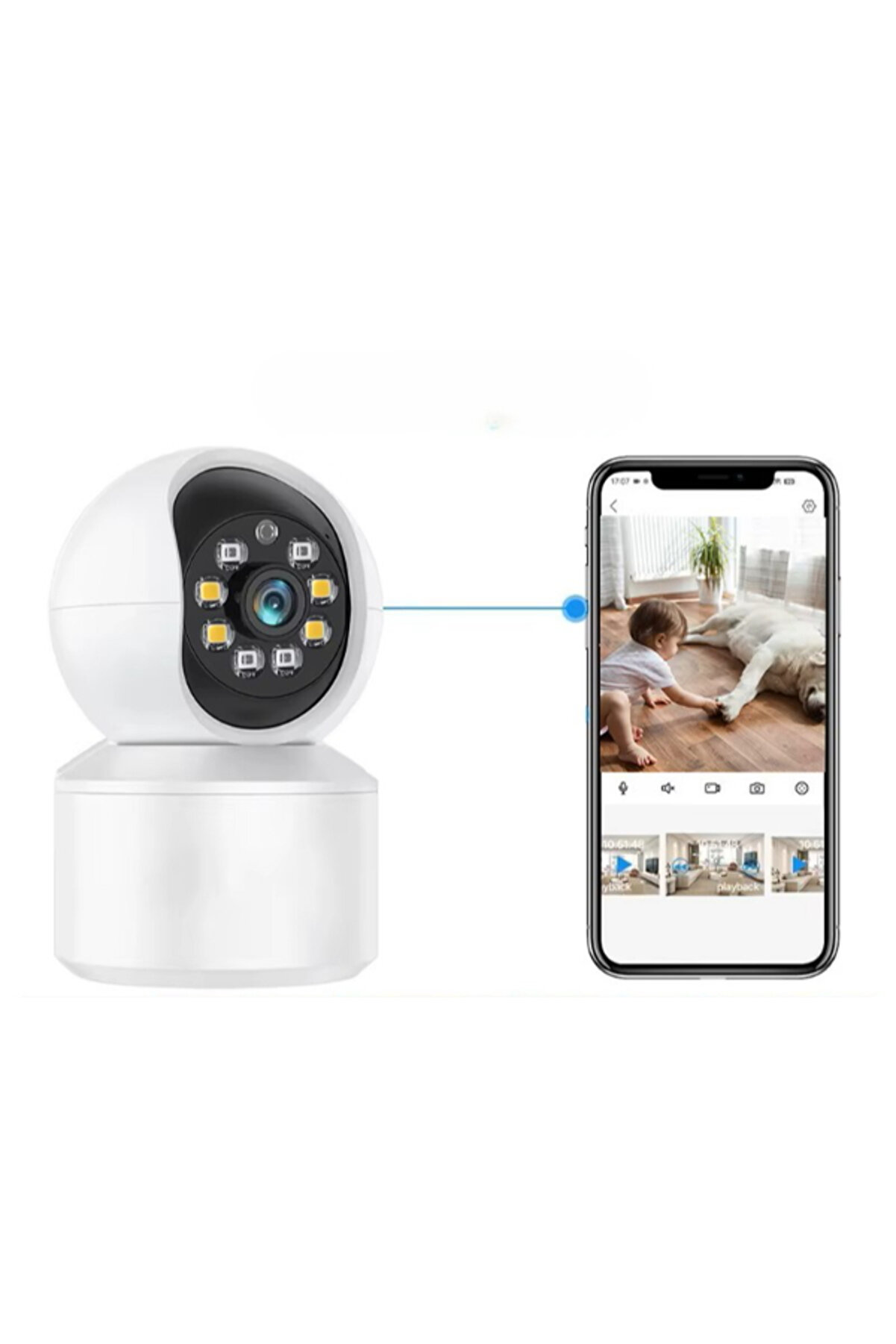 hayalimsah Uygulama Destekli Wi-Fi Ev Güvenlik Kamerası