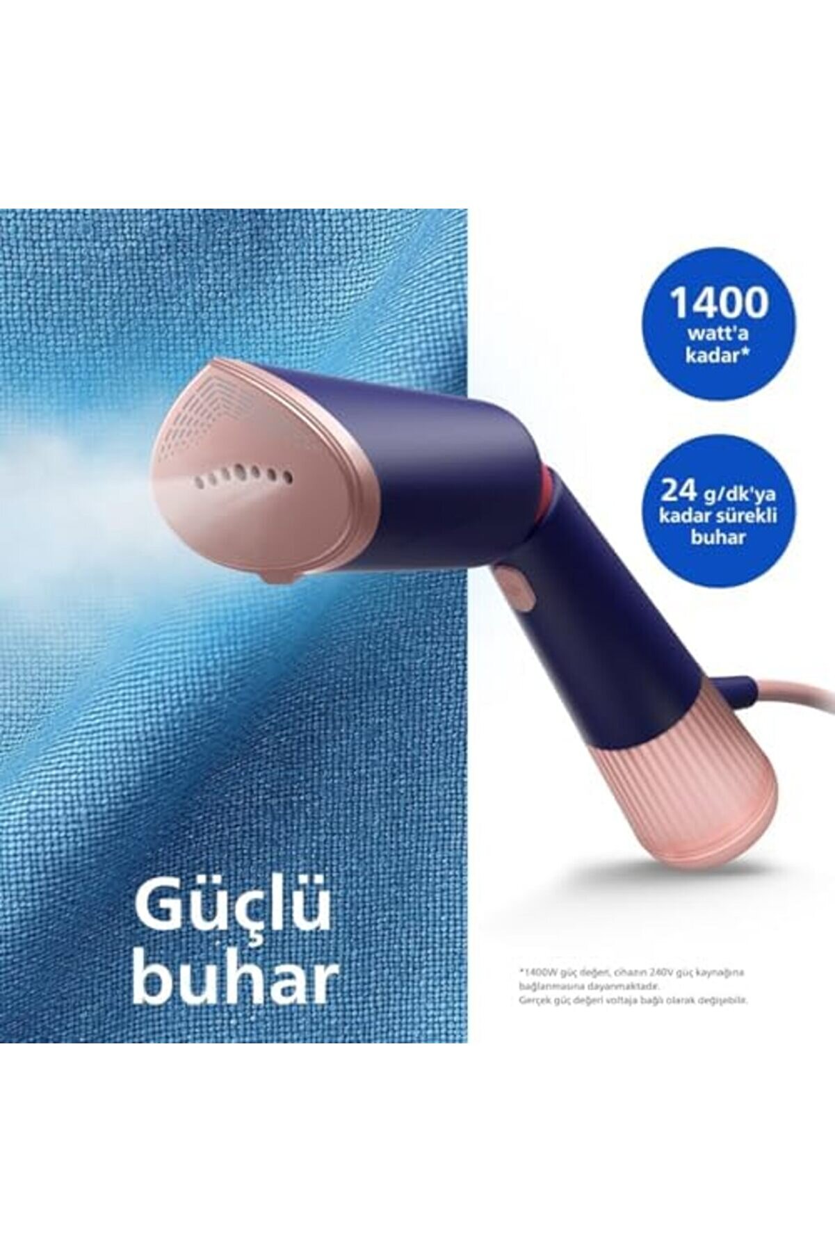 Modaburst 5000 Seri̇si̇ El Ti̇pi̇ Buharlı Düzleşti̇ri̇ci̇, Taşınabi̇li̇r Di̇key Ütü, Tak Ve Çalıştır, Sth5030/