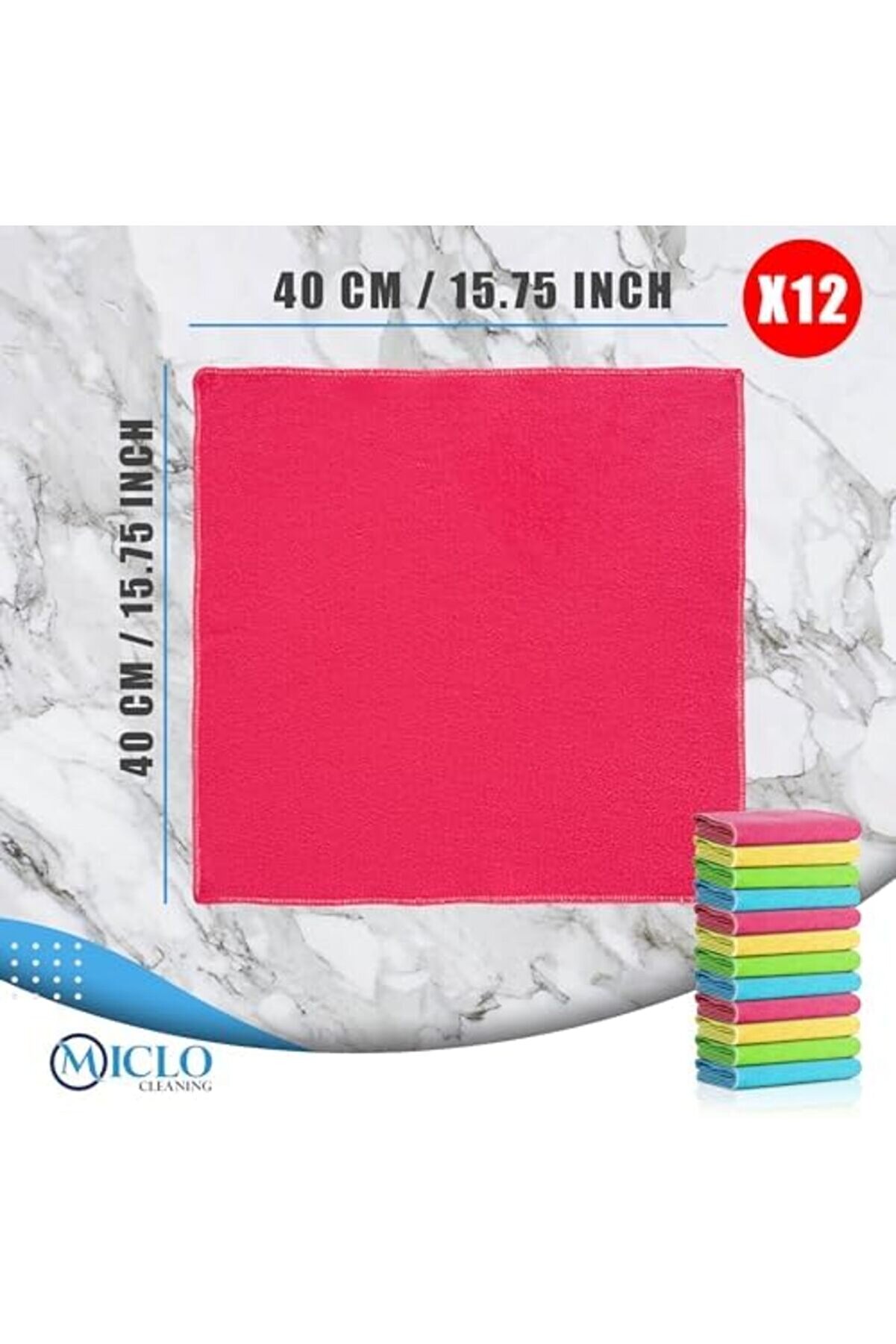 Snshop Cleanıng | Mi̇krofi̇ber Temi̇zli̇k Bezi̇ | Klasi̇k Seri̇i̇ | 250 Gsm | Banyo, Mutfak Bezi̇ | Bulaşık