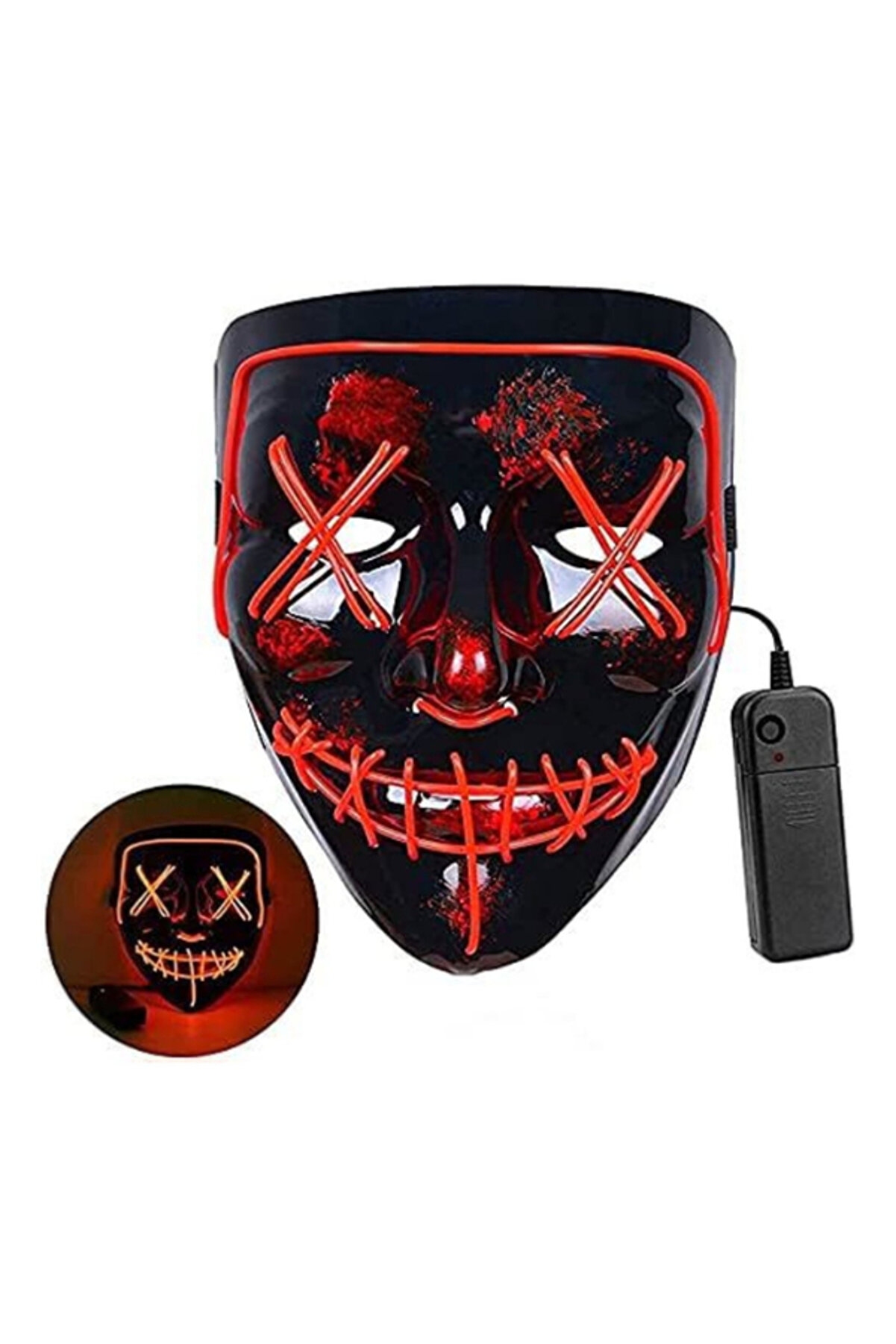 Ethab Ti̇caret Led Işıklı Turuncu Maske