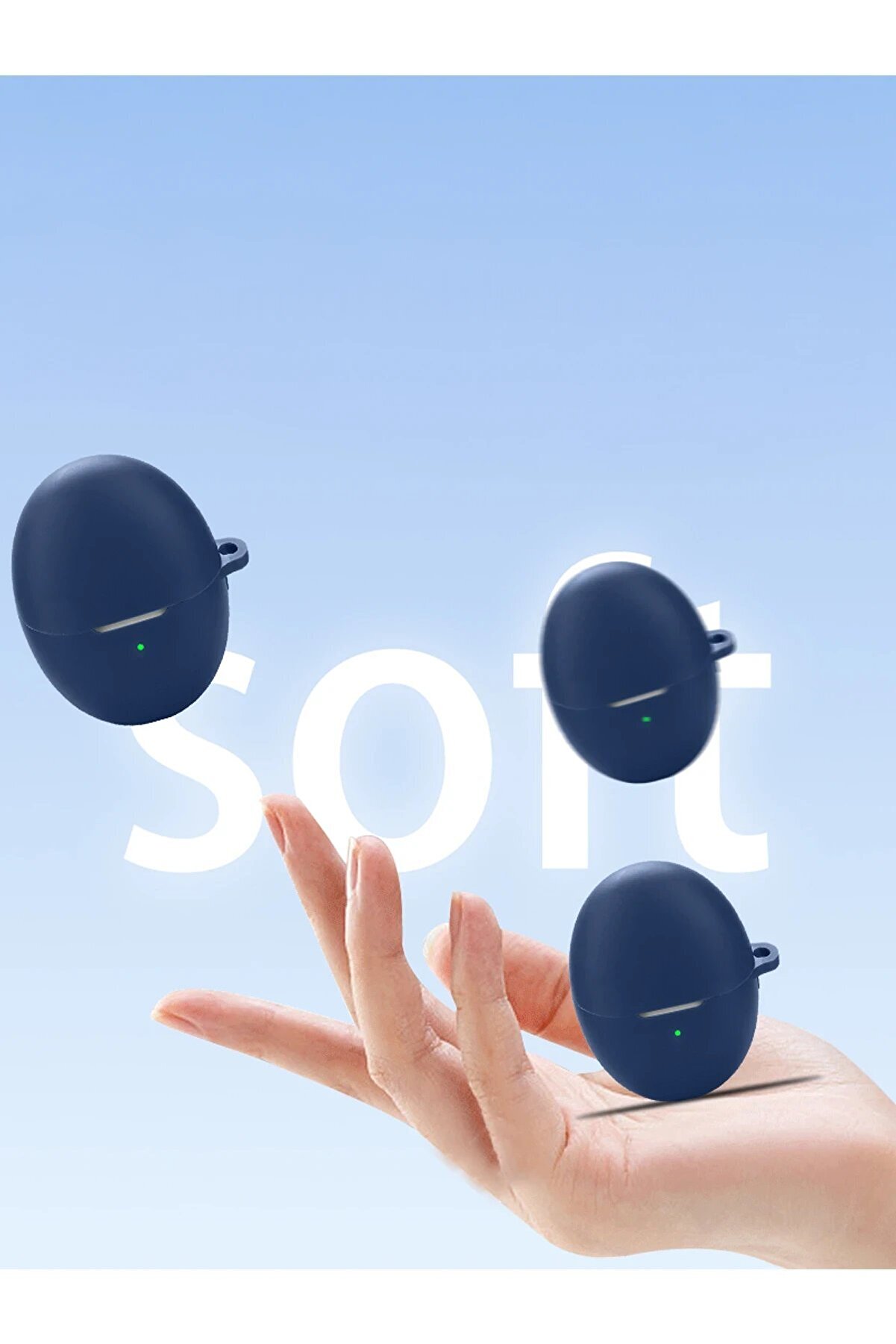 Vıntessy Huawei̇ Freebuds 6 Hang  Uyumlu Kılıf - Bej-(5796) - Mkr3580-2375