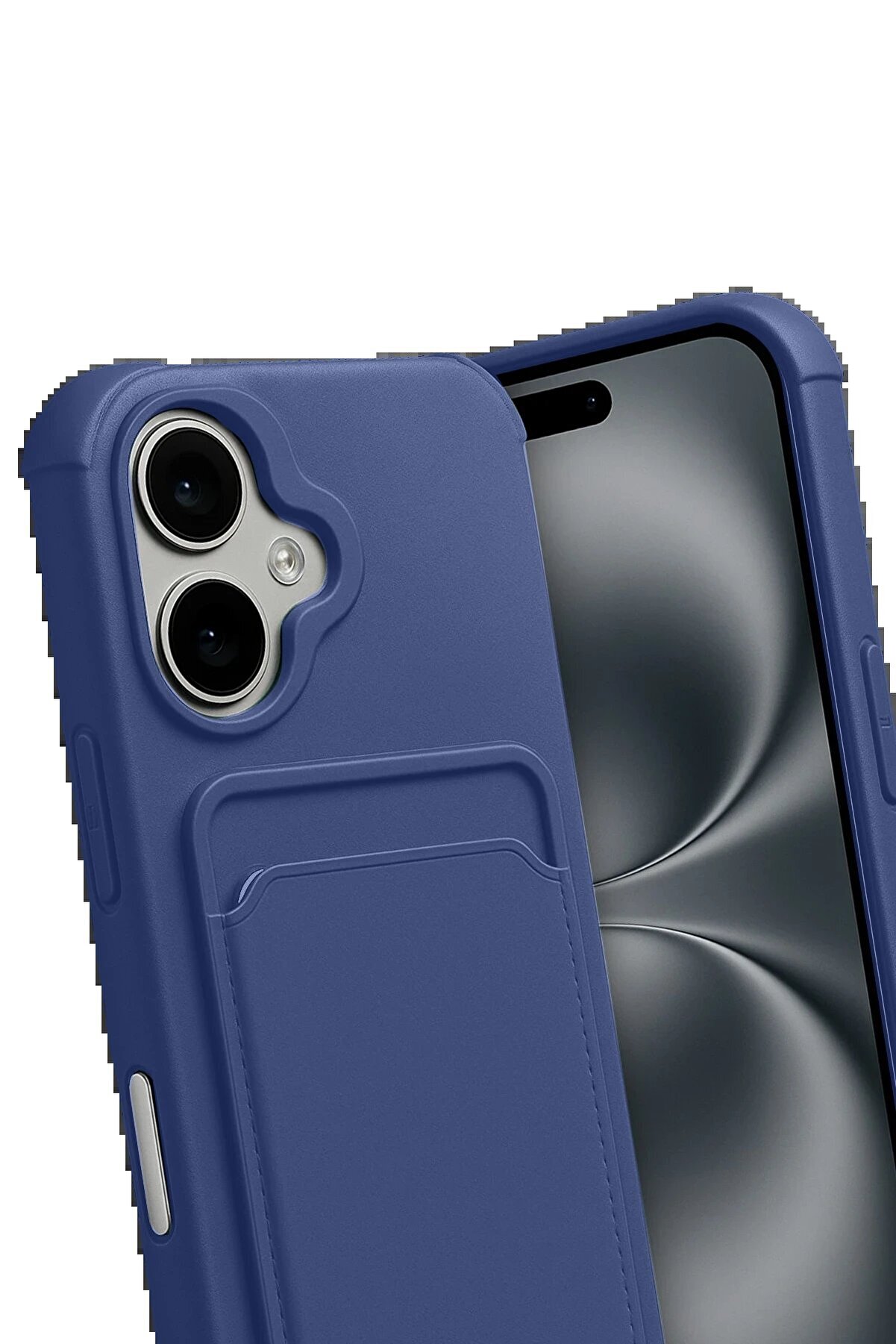 Fırsatkoli̇k Apple İphone 17 Kelvi̇n Kartvi̇zi̇tli̇ Si̇li̇kon - Laci̇vert-(5796)