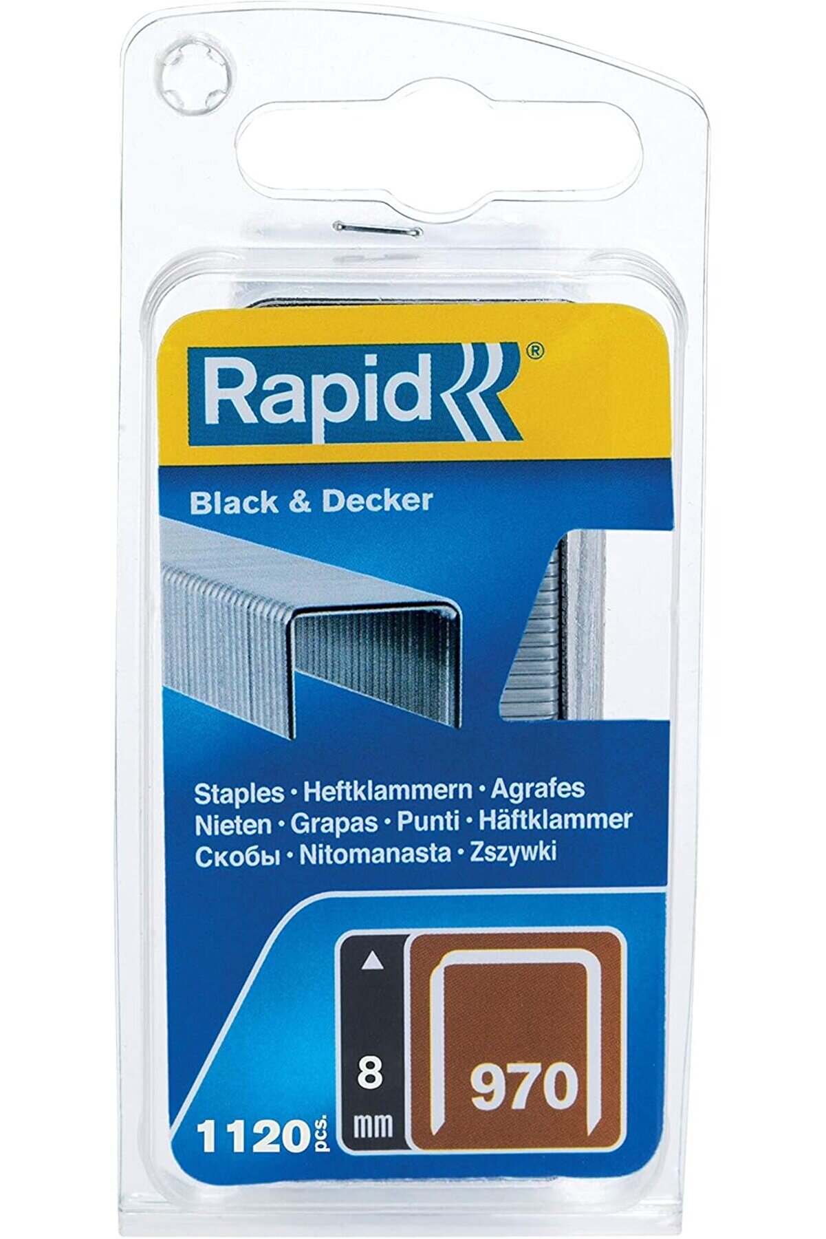 STOREMAX modashine Zımba teli Tip 970, 8 mm zımba, 1.120 adet, & el ve elektrikli zımba makineleri için düz t