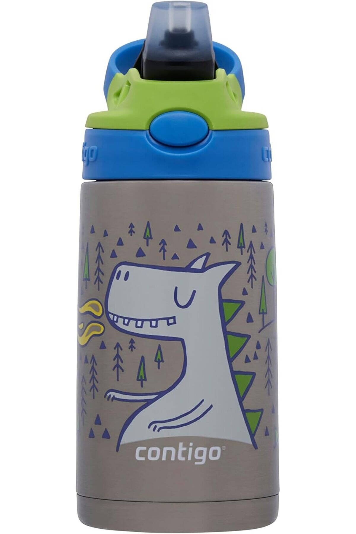 STOREMAX modashine Gizmo Flip Dragon Çelik Çocuk Suluğu 380 ml, Mavi modascope 1014773