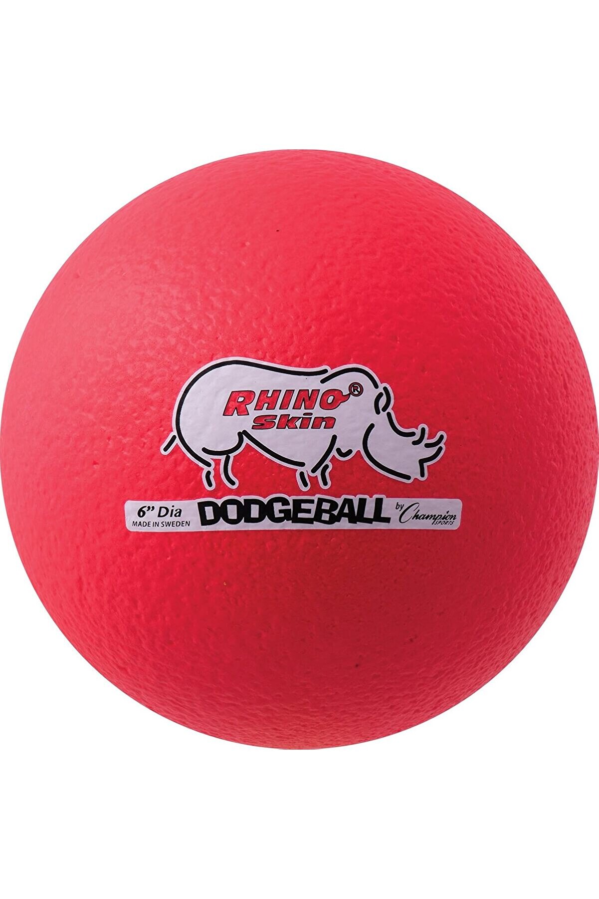 STOREMAX svngsphereshop - Neon Red) - Champion Sports 15cm Rhino Skin & Foam Core Low Bounce Dodgeball Ball -