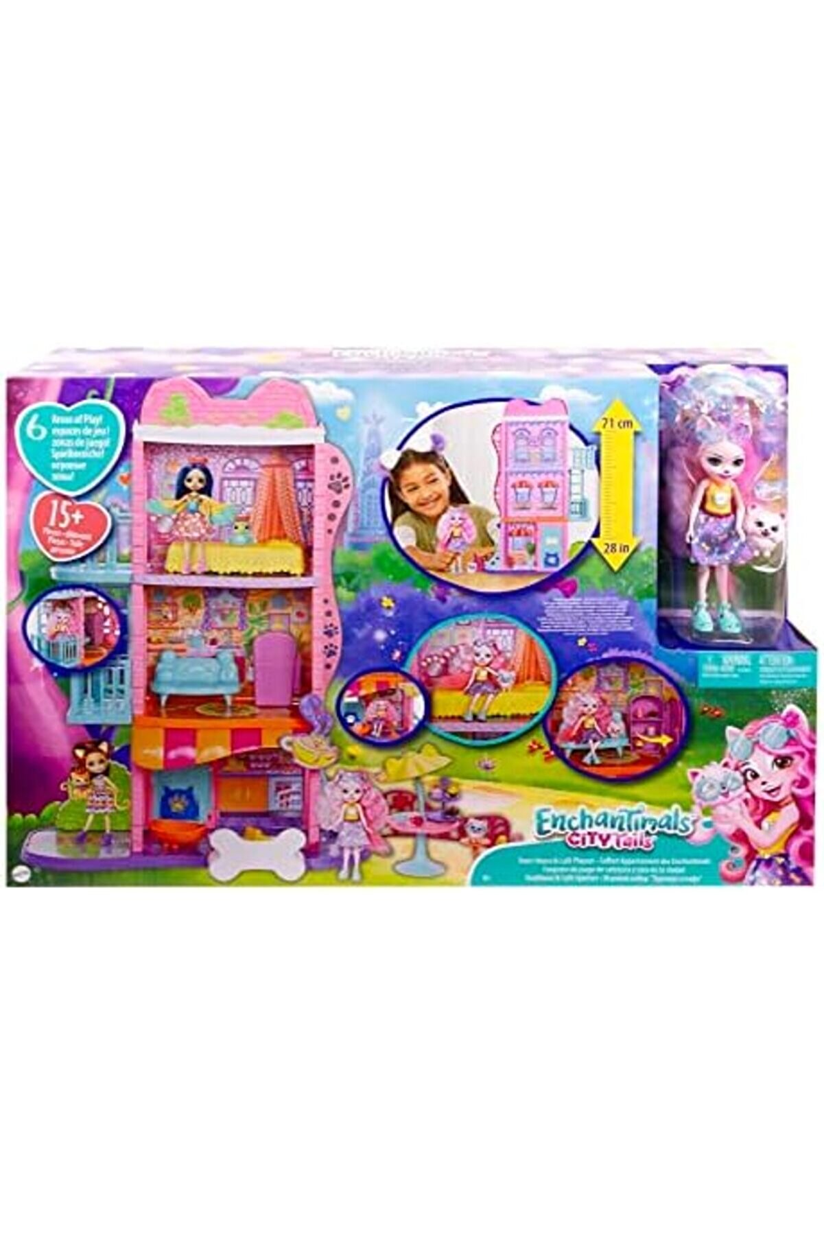 Modashi̇ne Şehi̇r Evi̇ Ve Kafe Oyun Seti̇, 4 Yaş Ve Üzeri̇, Hhc18 Modascope 1014773