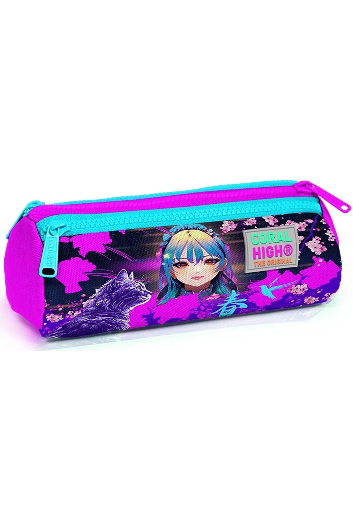 STOREMAX modashine Mor Pembe Kedi Üç Bölmeli Çantası - Kız Çocuk modascope 1014773