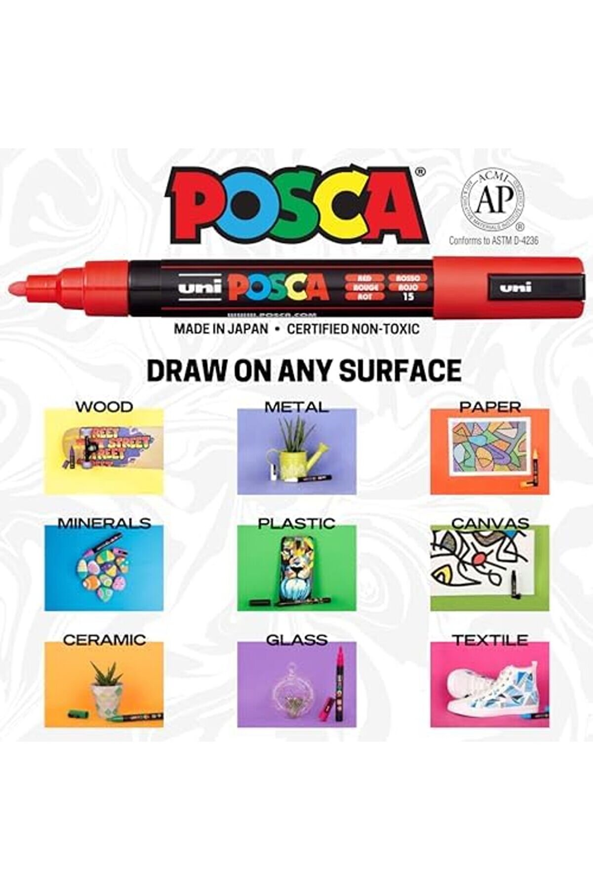 Modashi̇ne Pc-5M Su Bazlı Poster Markörü, Yeşi̇l Modascope 1014773