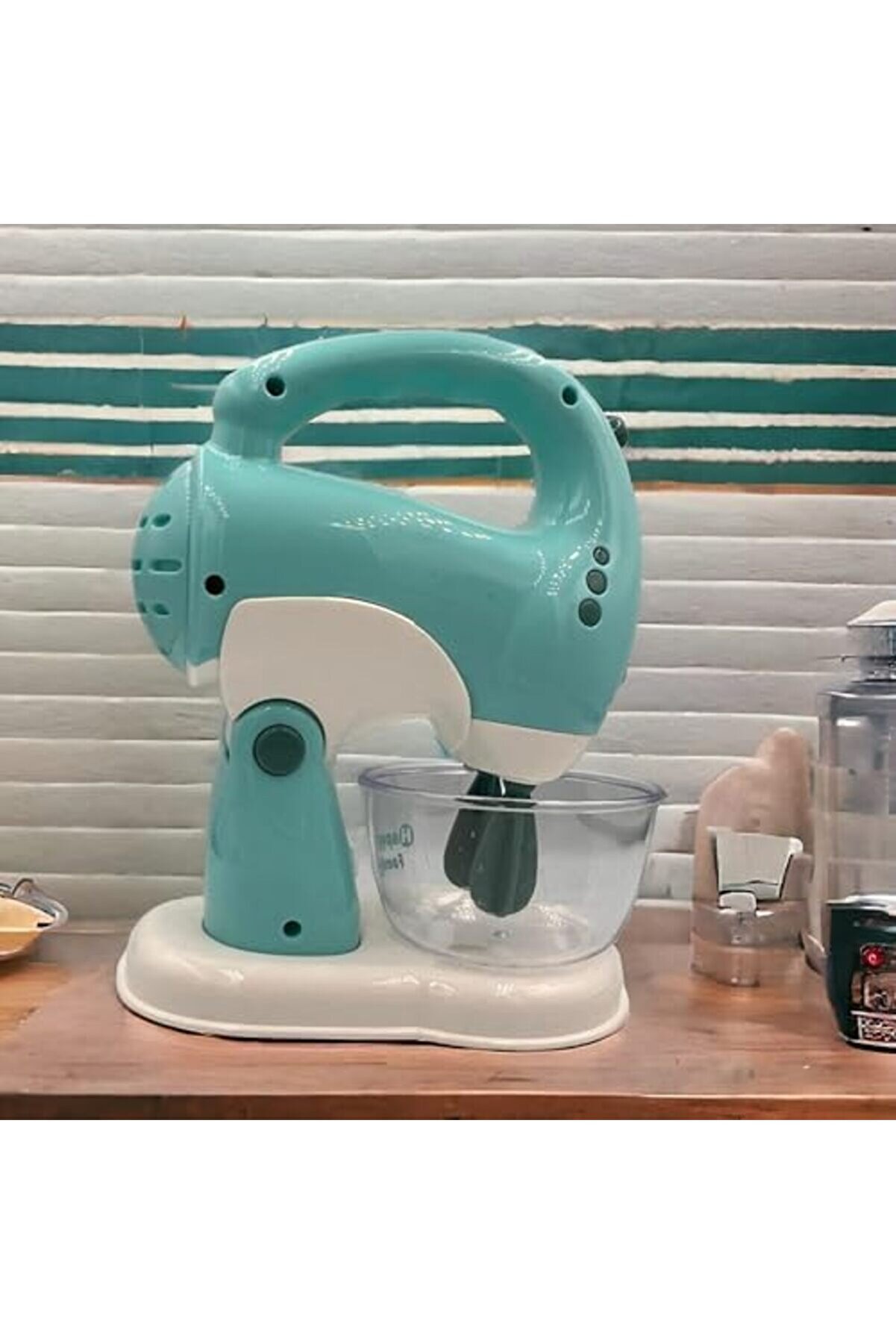 Svngsphereshop Çırpıcıları Hareketli̇ Ayrılabi̇li̇r El Mi̇kseri̇ Çırpma Kaseli̇ Pi̇lli̇ Mutfak Oyuncak Set M