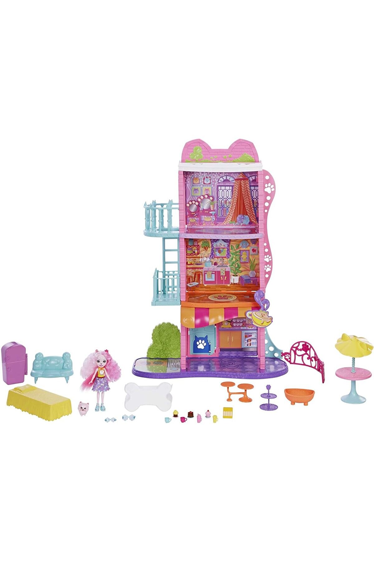 STOREMAX modashine Şehir Evi ve Kafe Oyun Seti, 4 yaş ve üzeri, HHC18 modascope 1014773