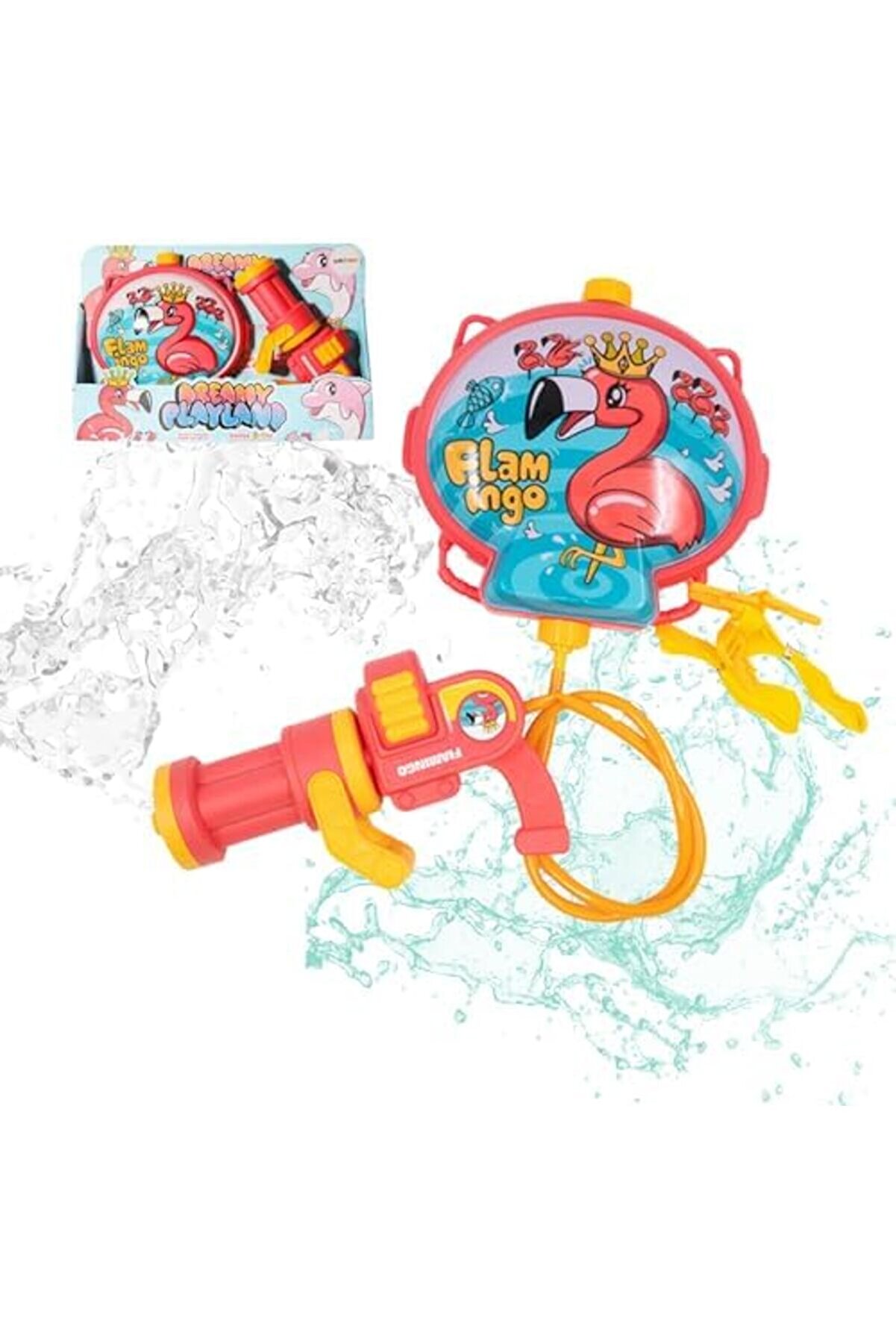 1200 Ml Su Kapasi̇teli̇ Sırt Çantalı 9 Metre Atış Mesafeli̇ Su Tabancası 20 Cm - Çantalı Oyuncak Su Tab