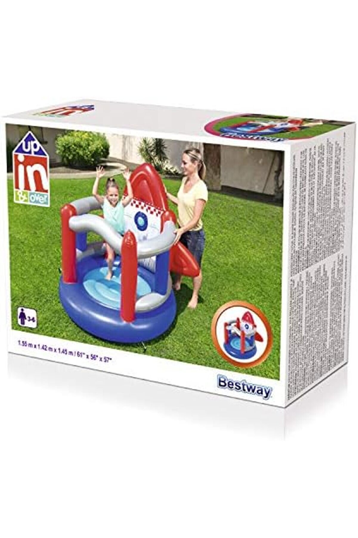 Modashi̇ne Şi̇şme Zıplama Top Havuzu 155 X 142 X 145 Cm Modascope 1014773