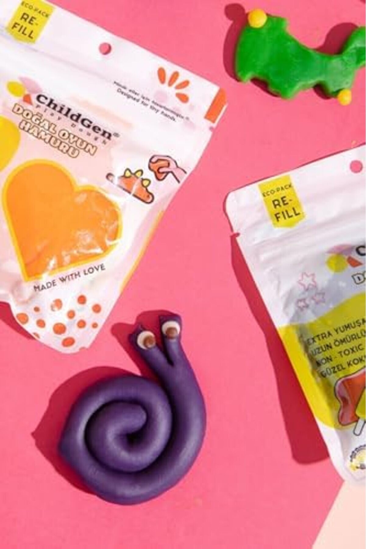 Shopverse Oyun Hamuru - 4Lü Set 4X125 Gr Vakumlu Kartuş Paket - (Ecopack- ) Trendfli̇ck 1014773