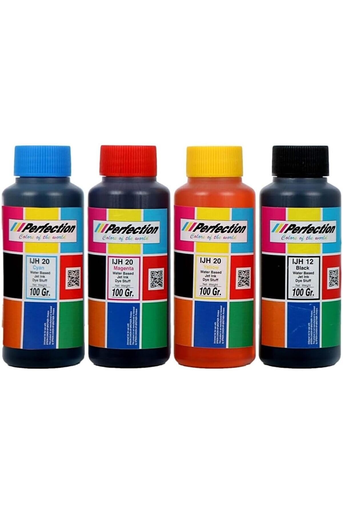 STOREMAX modashine Uyumlu Pixma G1400-G2400-G3400 vb. Mürekkep Seti 4x100 gr. modascope 1014773