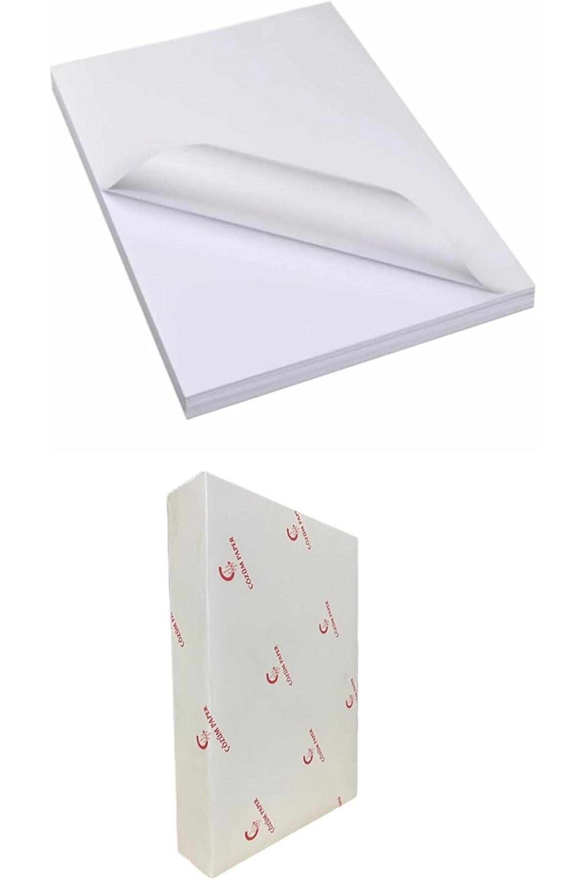 STOREMAX pltnstoreshop Paper 25 Adet Yapışkanlı Mat A4 Etiket Kartuşlu Mürekkepli Tüm Yazıcılara Uygun Sticke