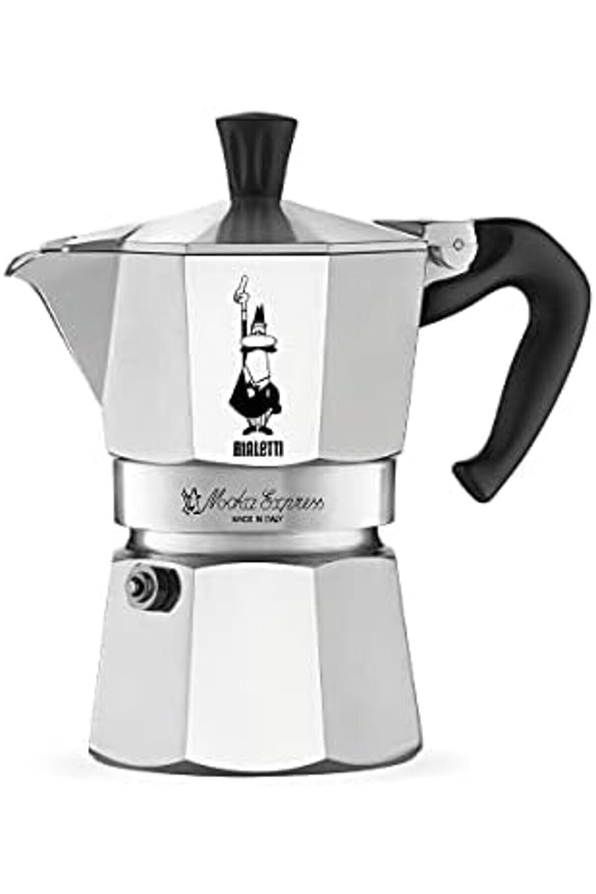 Modashi̇ne - 3 Cups Ocak Üstü Espresso Pi̇şi̇ri̇ci̇ - 130Ml - Gümüş Renk - Gövde - Patentli̇ Valfi̇ - Tüm