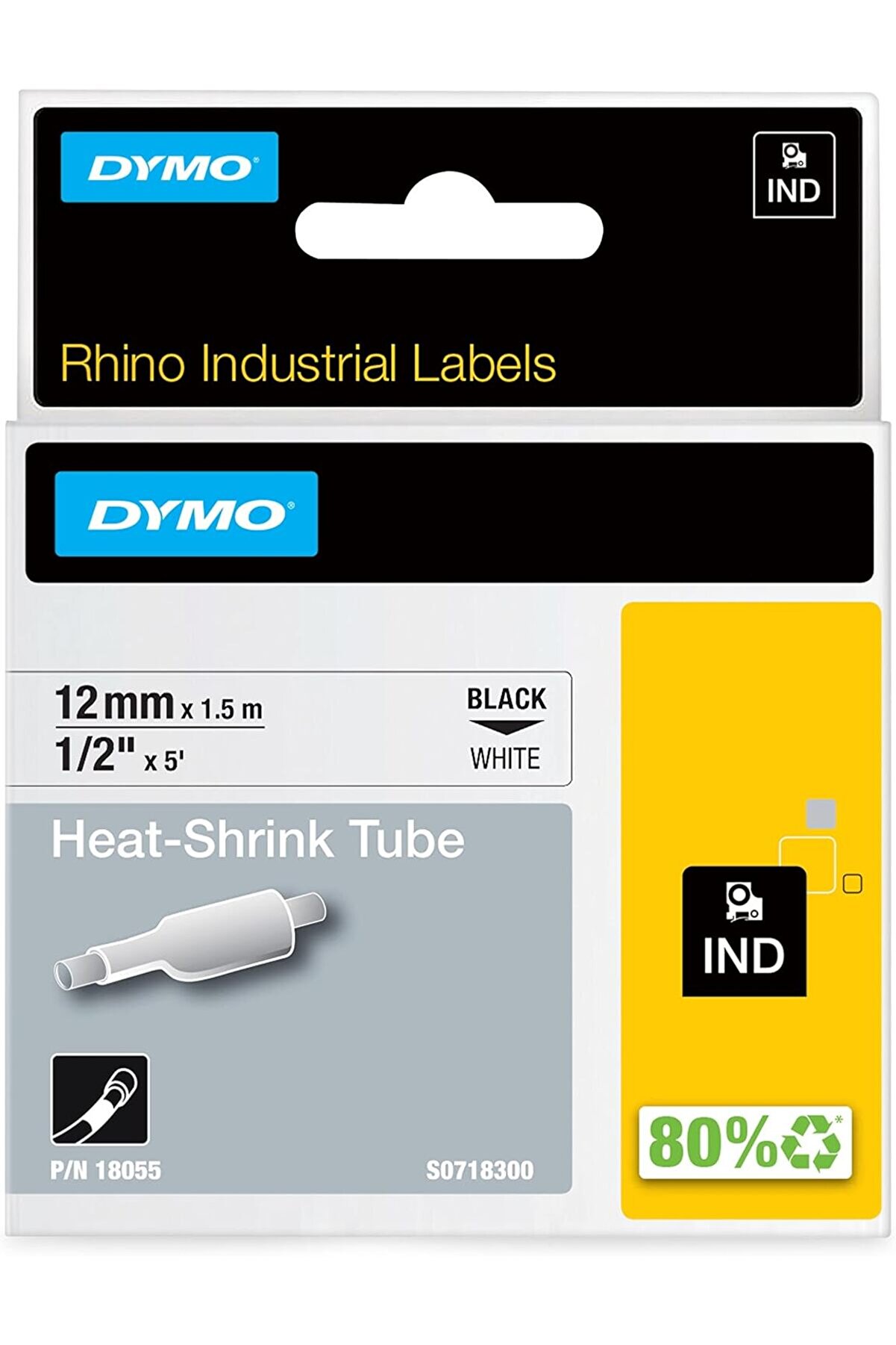 STOREMAX modashine Isıyla Küçülen Şerit 12mmx1,5m Beyaz/Syh modascope 1014773