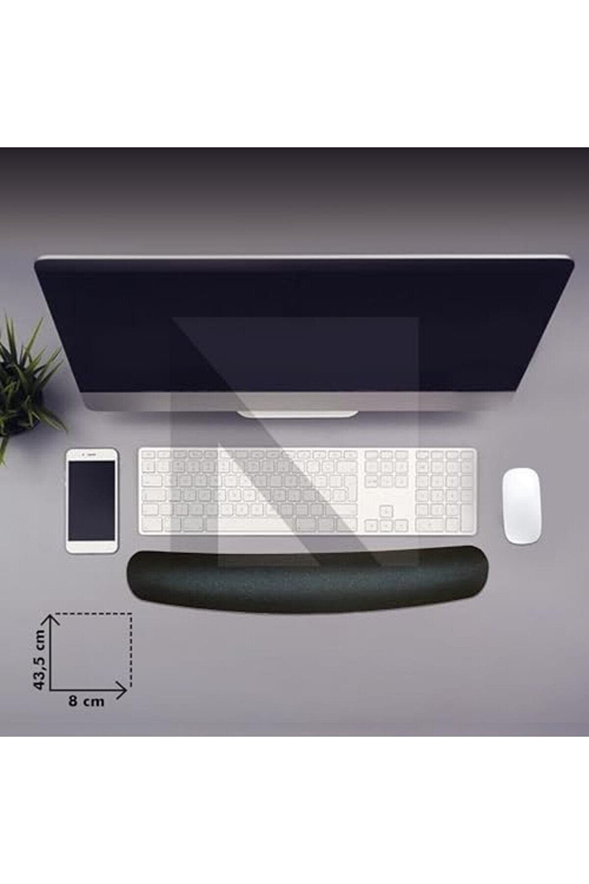 Modashi̇ne - Bi̇lgi̇sayar Klavye Ve Fare Bi̇lek Desteği̇, Memory Foam Yumuşak Klavye Pad, Ergonomi̇k Masa